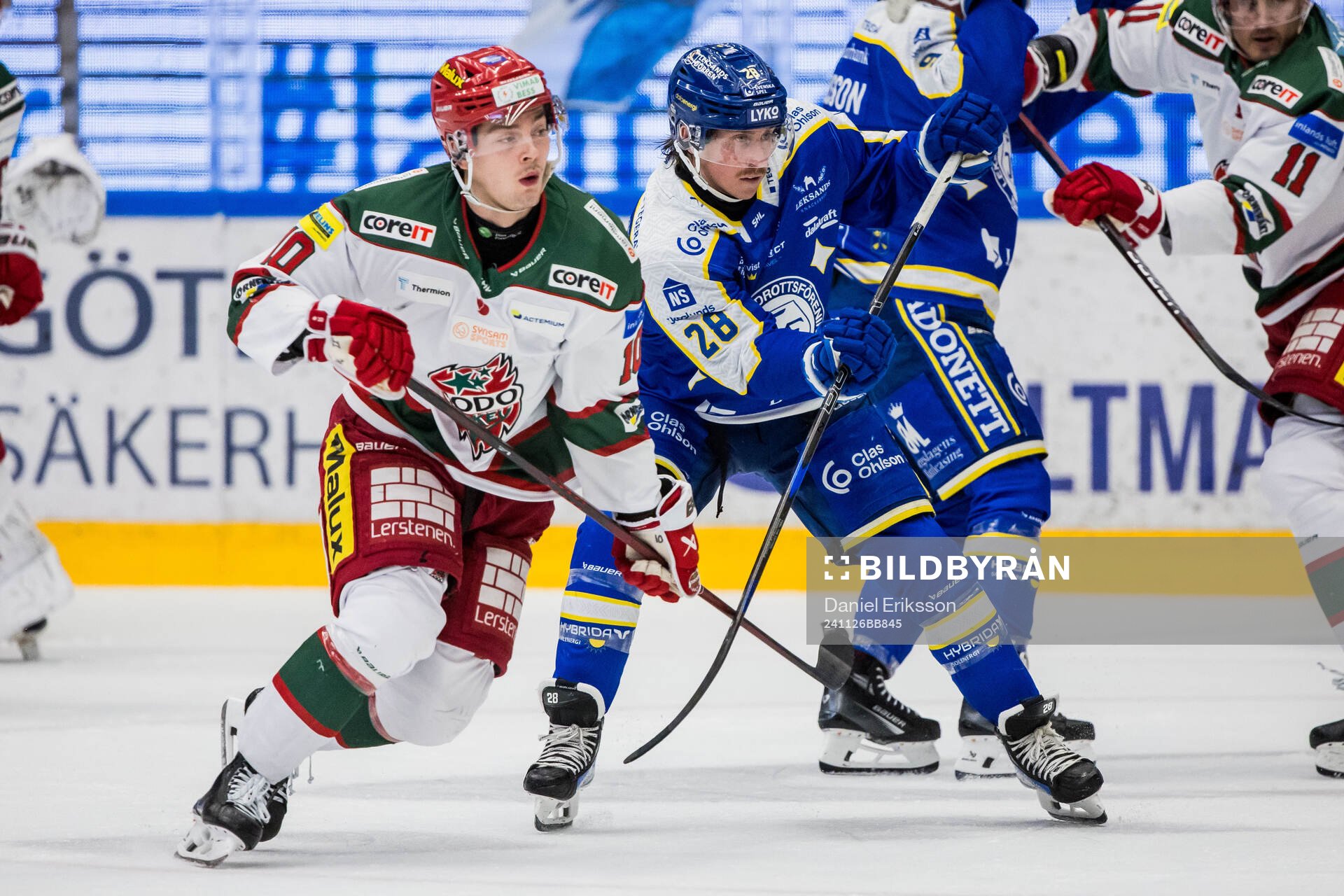 Modos Alexander True och Leksands Justin Glenn Kloos