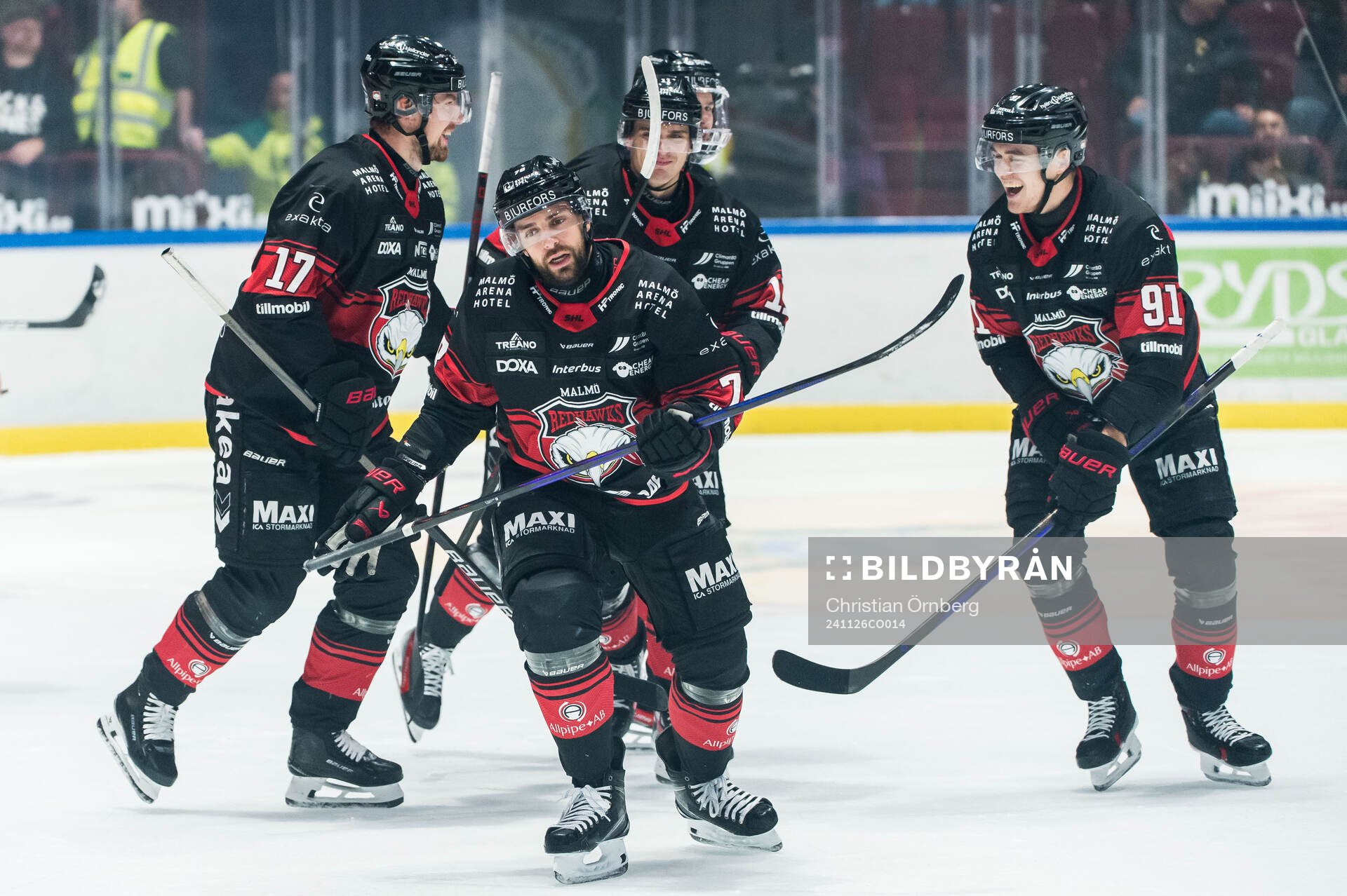 Malmö Redhawks Robin Hanzl jublar