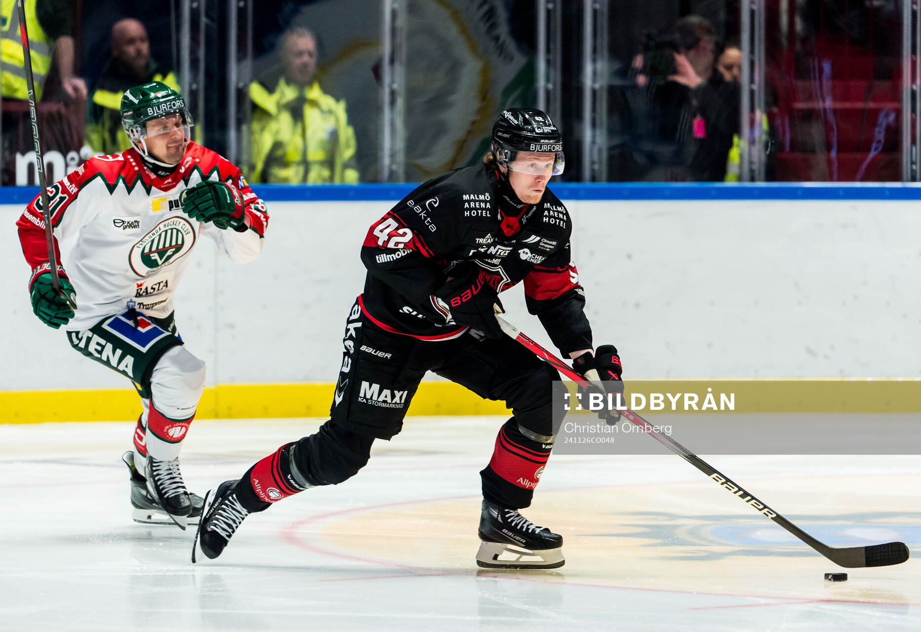 Malmö Redhawks Robin Salo och Frölundas Nicklas Lasu
