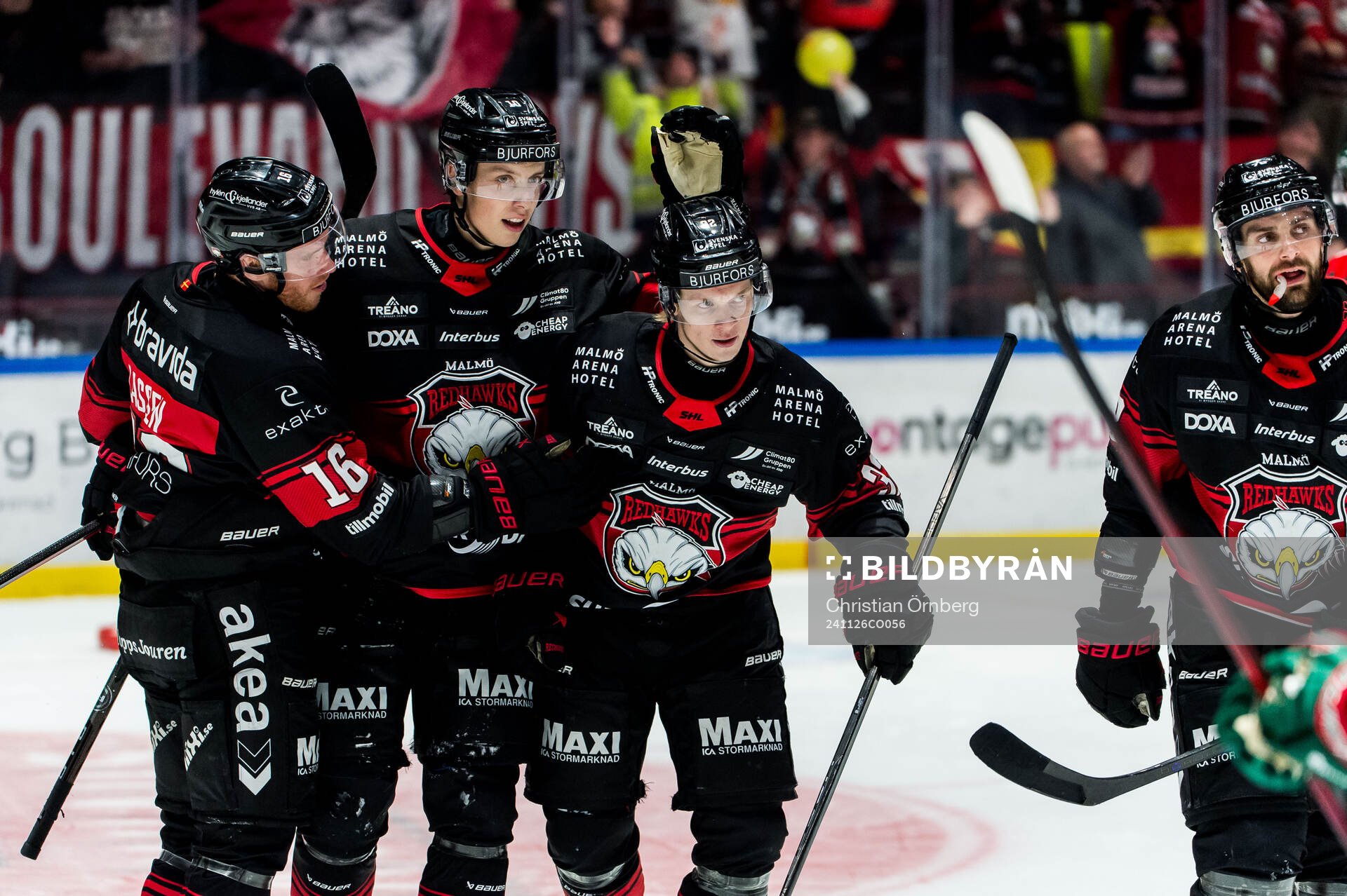 Malmö Redhawks Joona Ikonen jublar