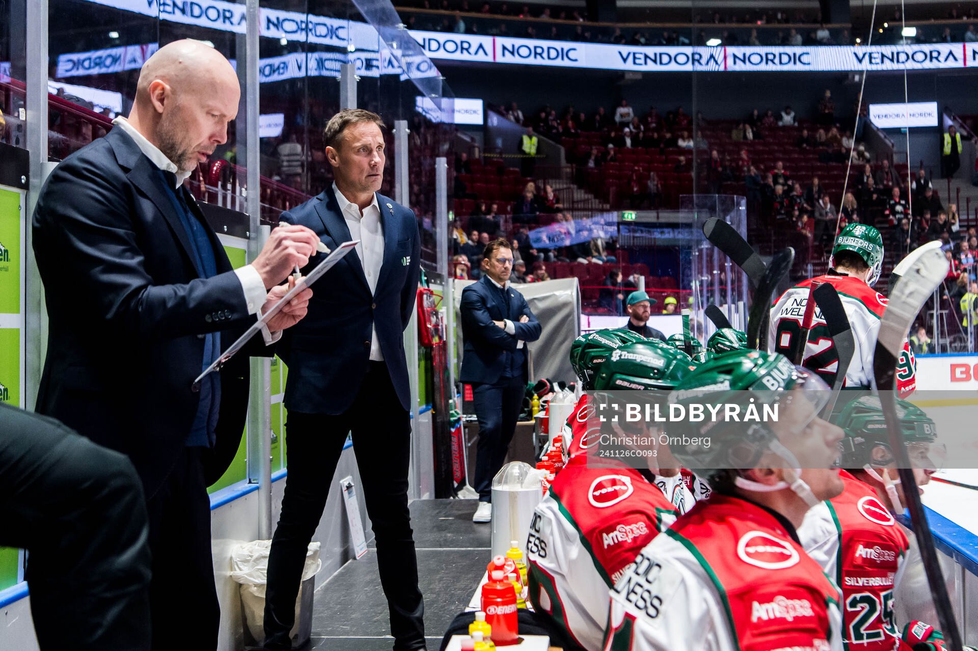 Frölundas assisterande tränare Anders Burström och