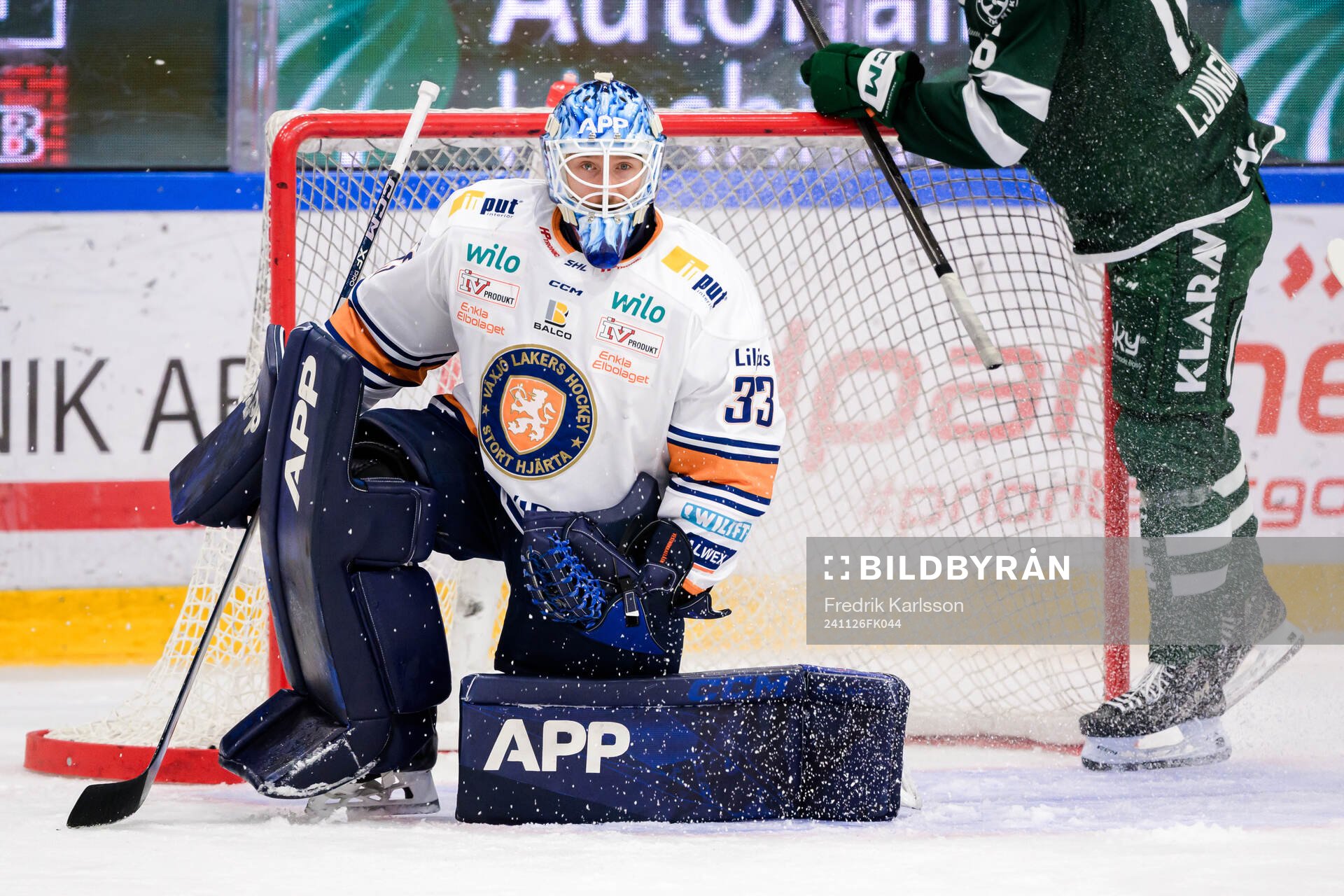 Växjös målvakt Emil Larmi