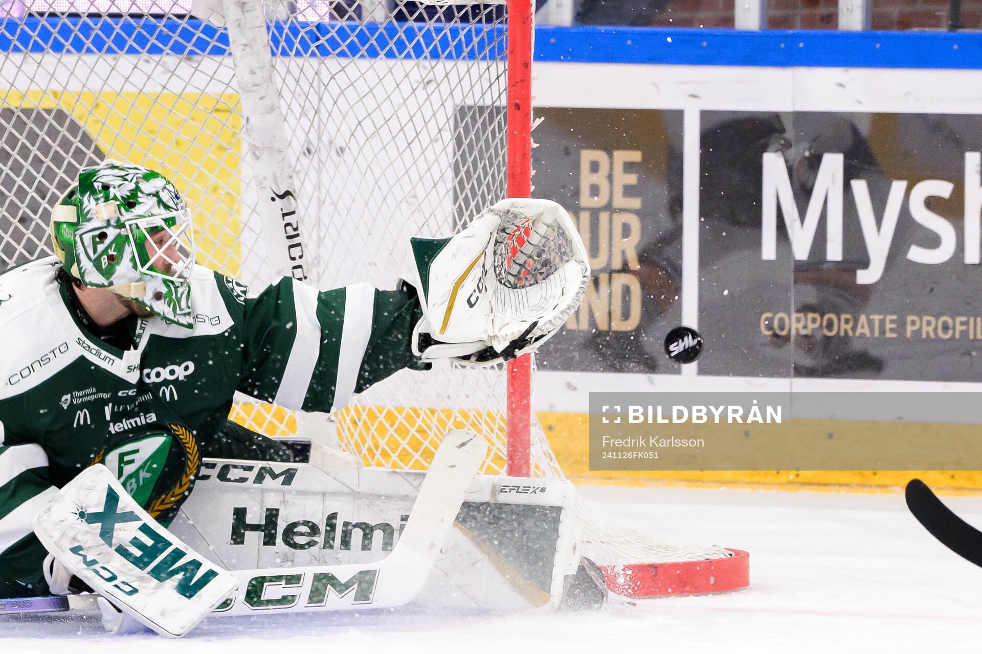 Färjestads målvakt Maxime Lagacé