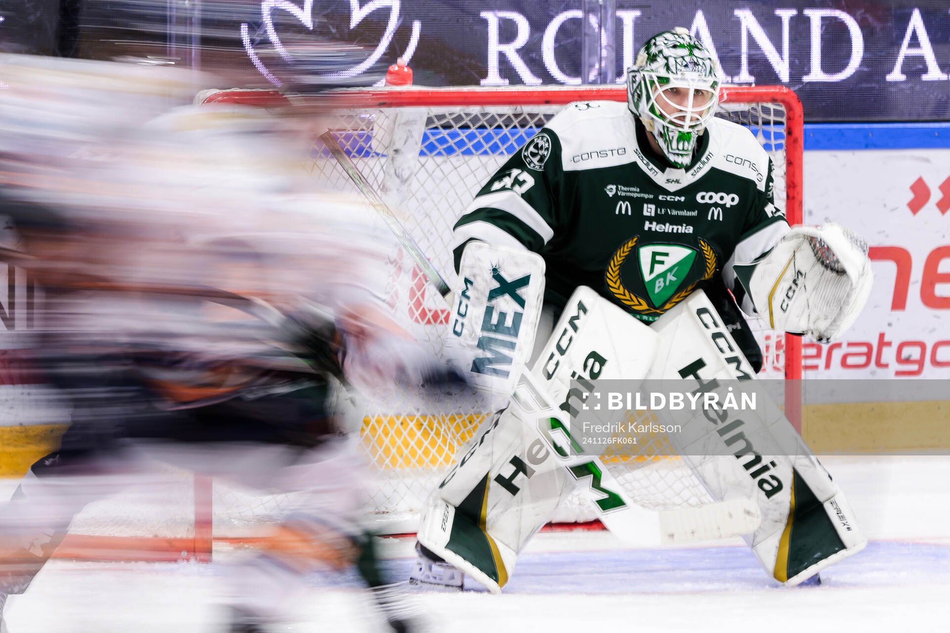 Färjestads målvakt Maxime Lagacé
