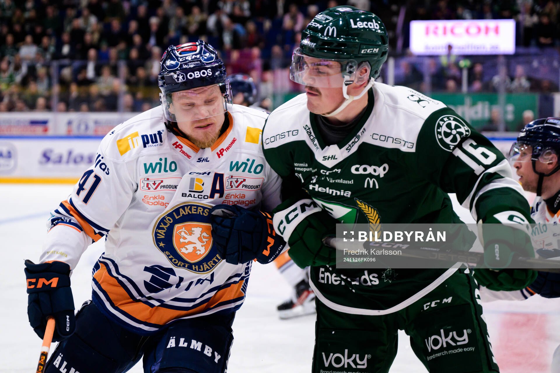 Växjös Ludvig Nilsson och Färjestads Alexander