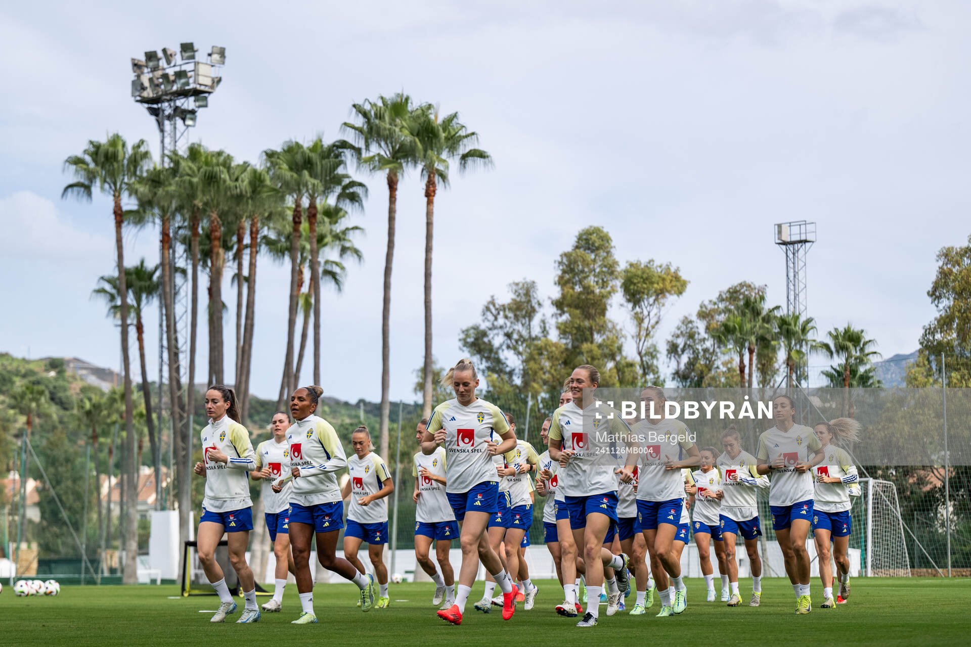 Players of the Swedish women's national football team