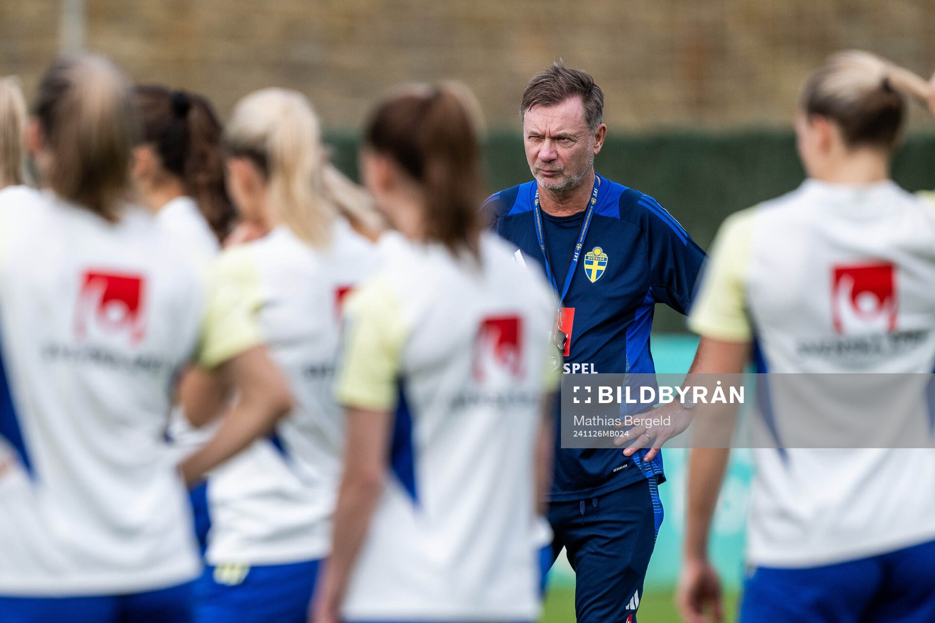 Head coach Peter Gerhardsson of the Swedish women's