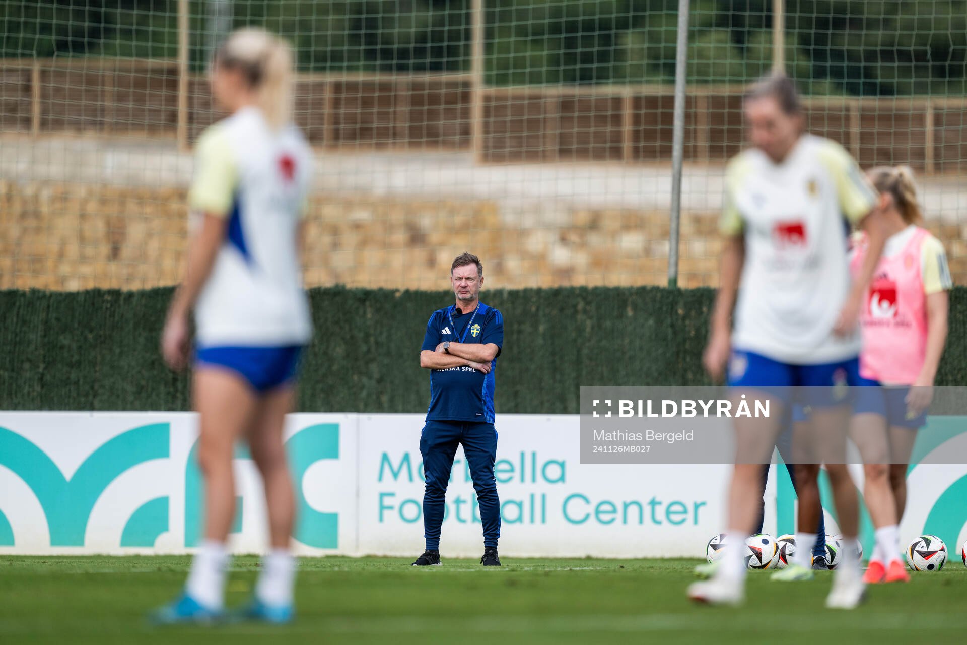 Head coach Peter Gerhardsson of the Swedish women's