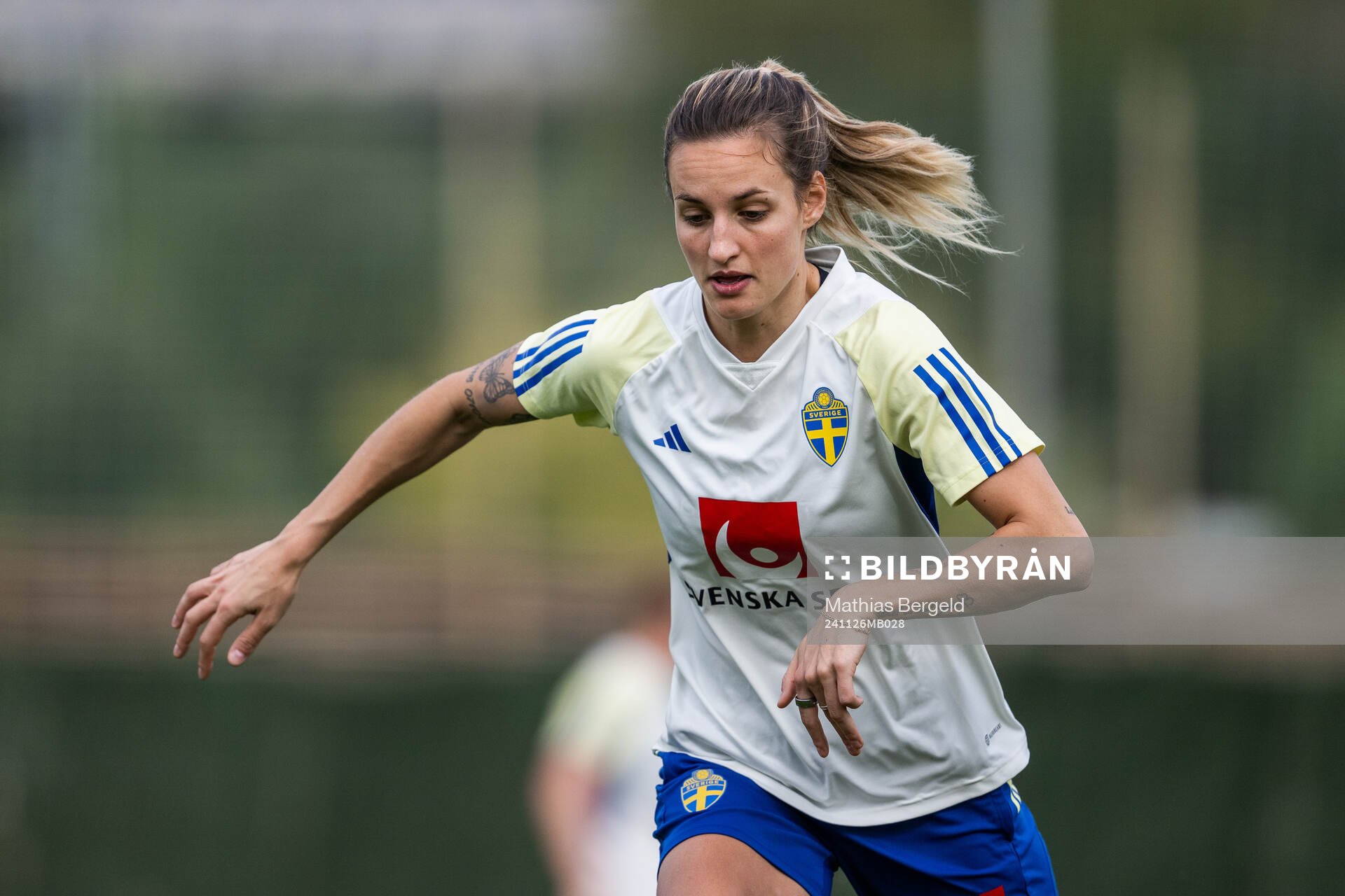 Nathalie Björn of the Swedish women's national football