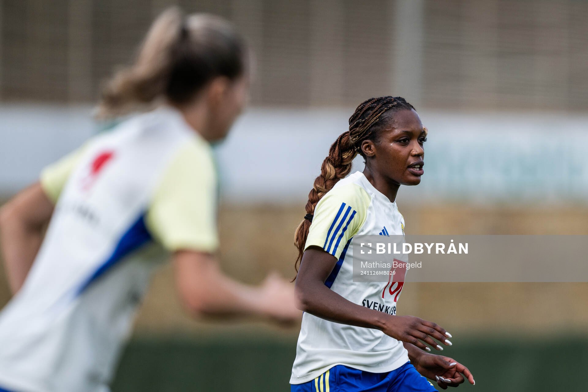 Evelyn Ijeh of the Swedish women's national football team