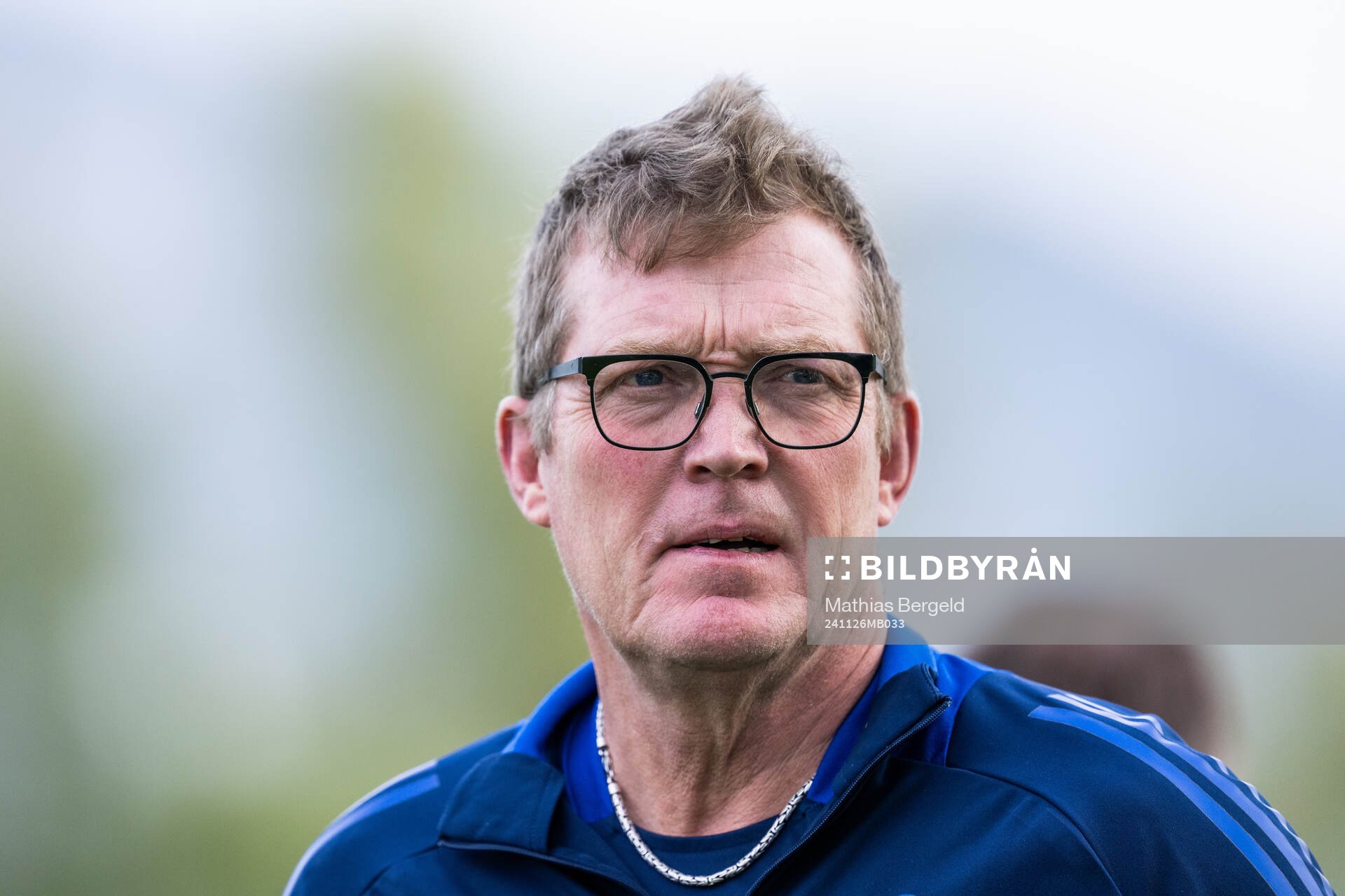 Goalkeeper coach Leif Troedsson of the Swedish women's