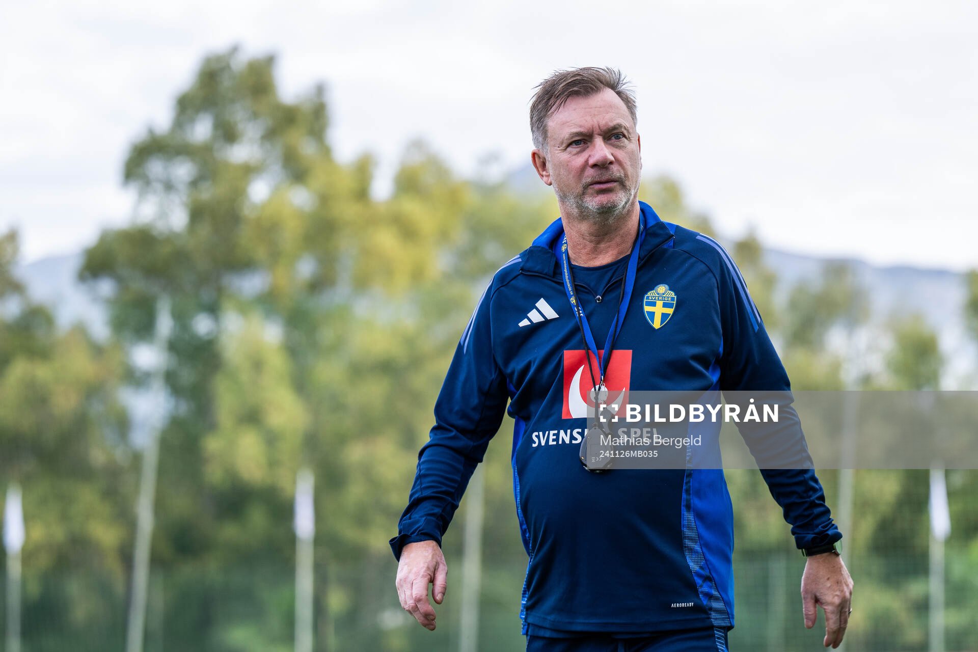 Head coach Peter Gerhardsson of the Swedish women's