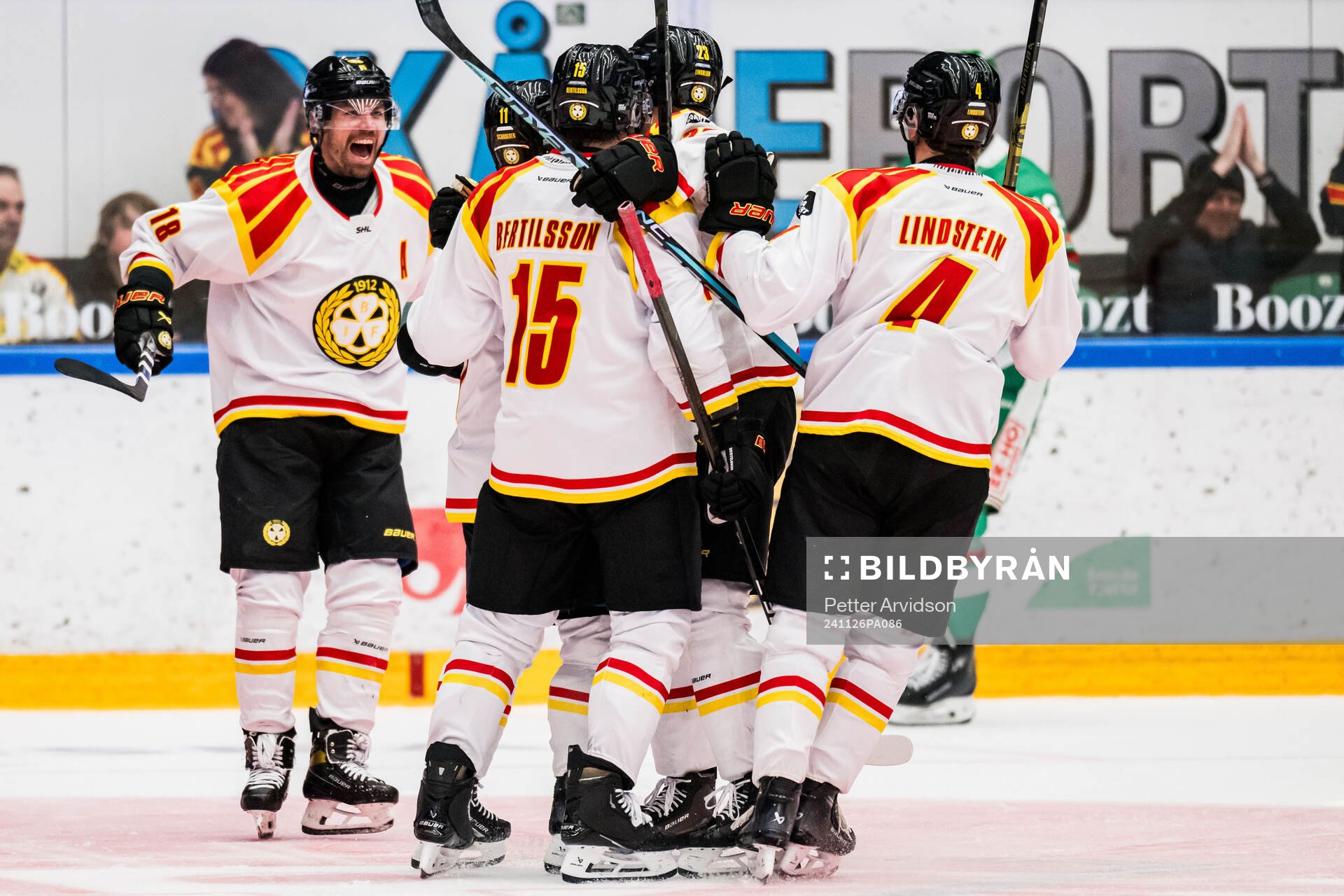 Brynäs Anton Rödin, Jordan Schroeder, Oskar Lindblom och