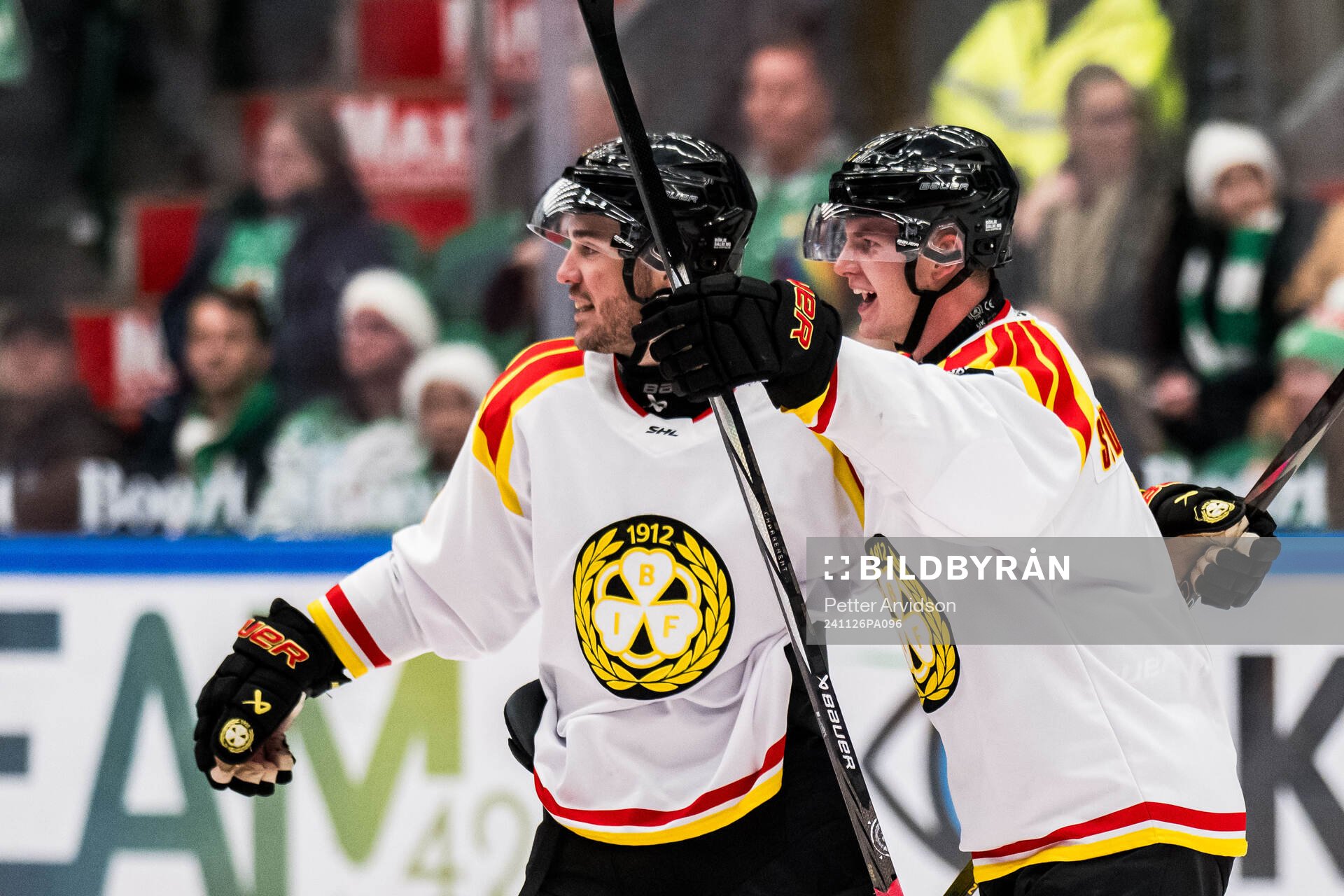 Brynäs Victor Söderström jublar