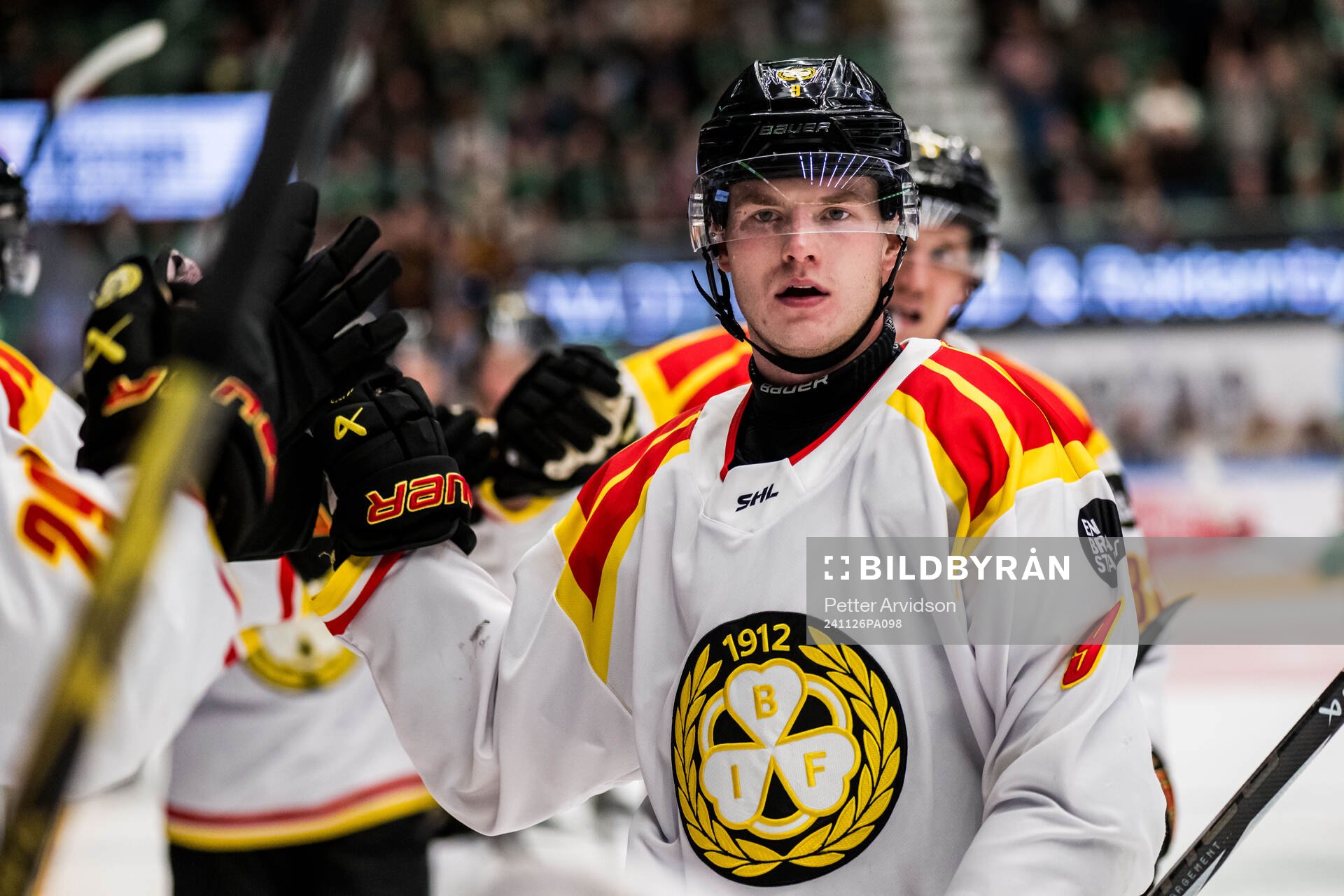 Brynäs Victor Söderström jublar