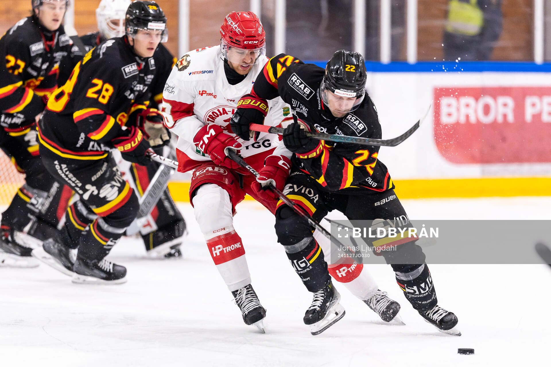 Troja/Ljungbys Jonathan Andersen och Alvesta SKs Hampus