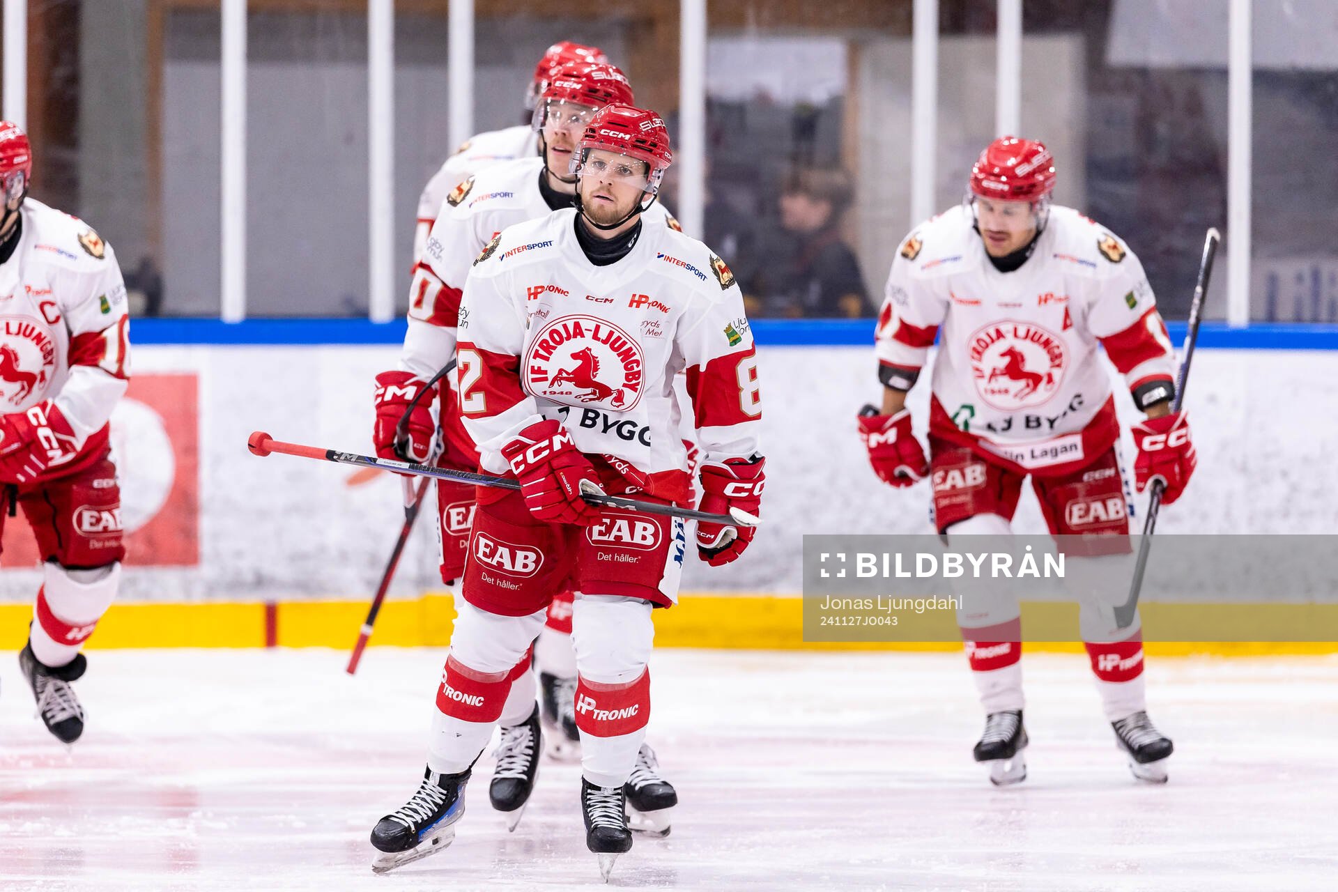 Troja/Ljungbys Filip Forsmark jublar