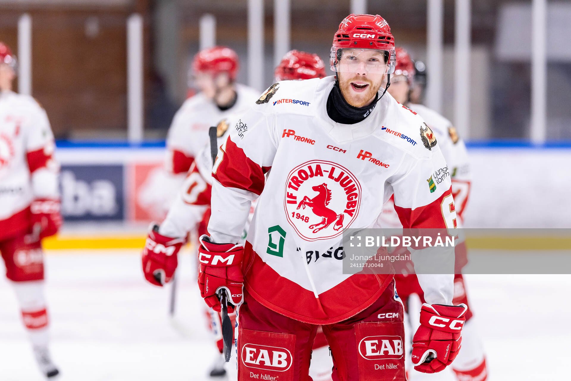Troja/Ljungbys Carl Ernstig jublar