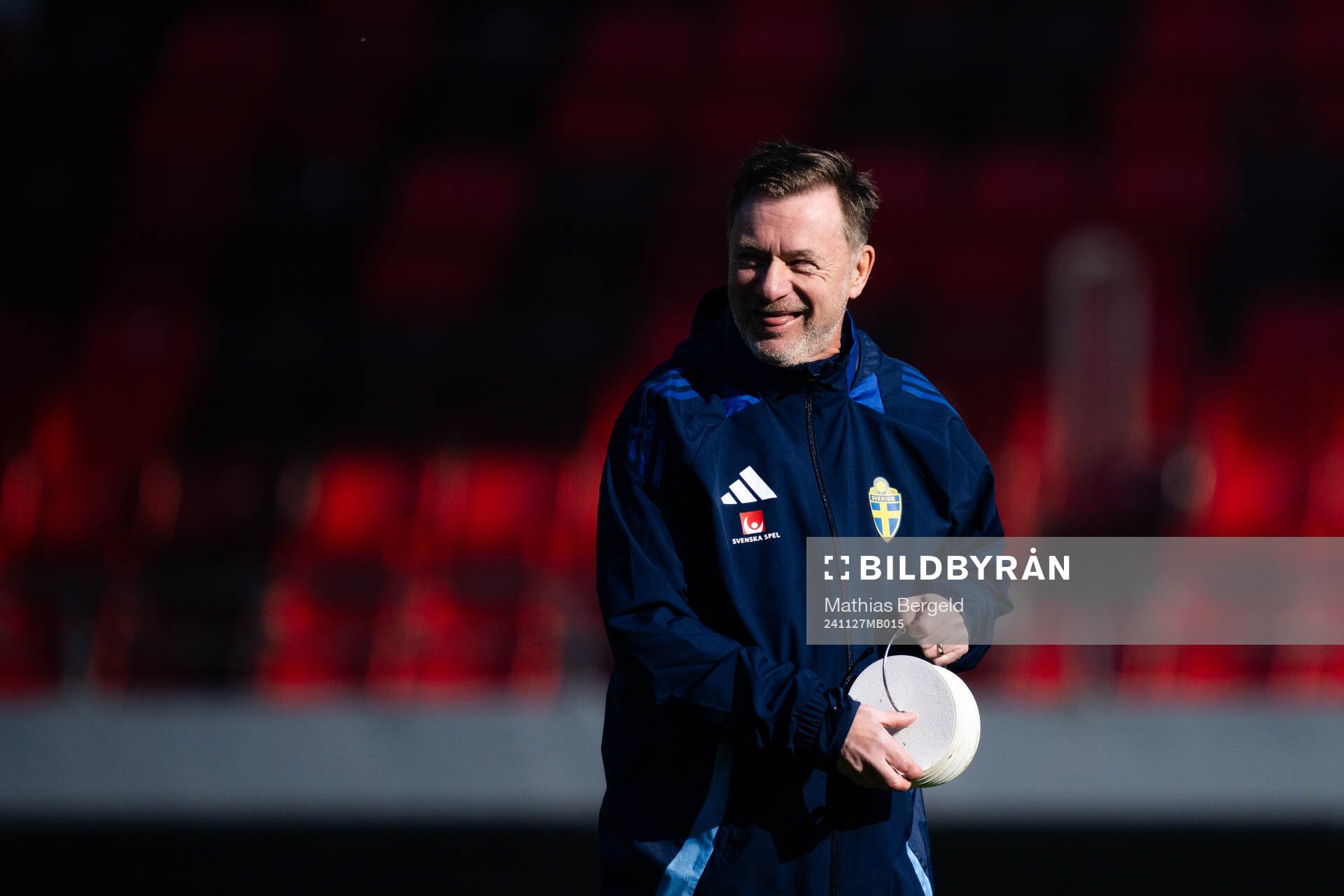 Head coach Peter Gerhardsson of the Swedish women's