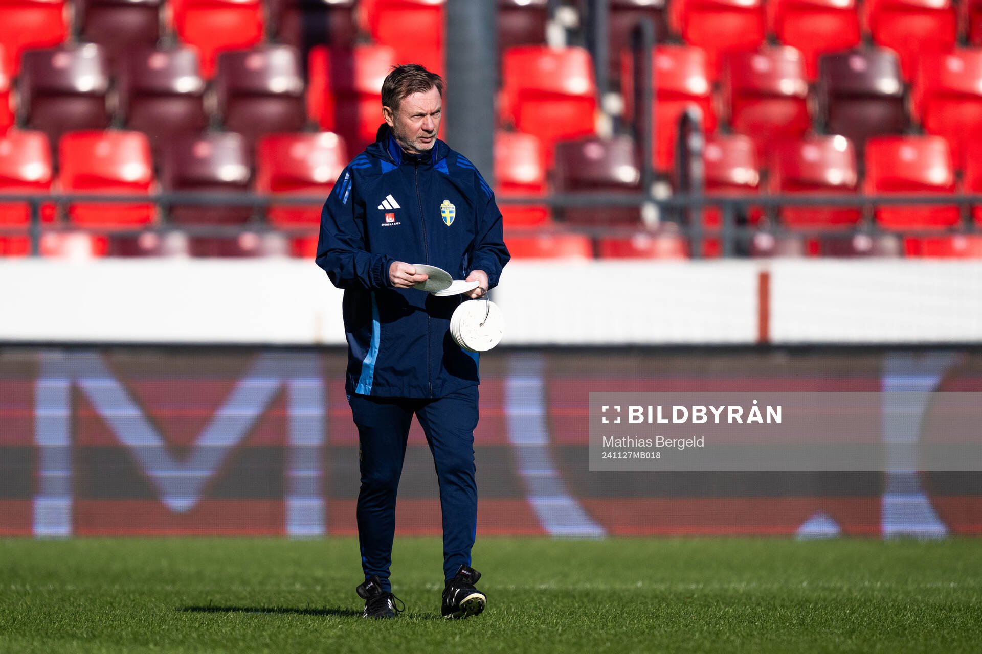 Head coach Peter Gerhardsson of the Swedish women's