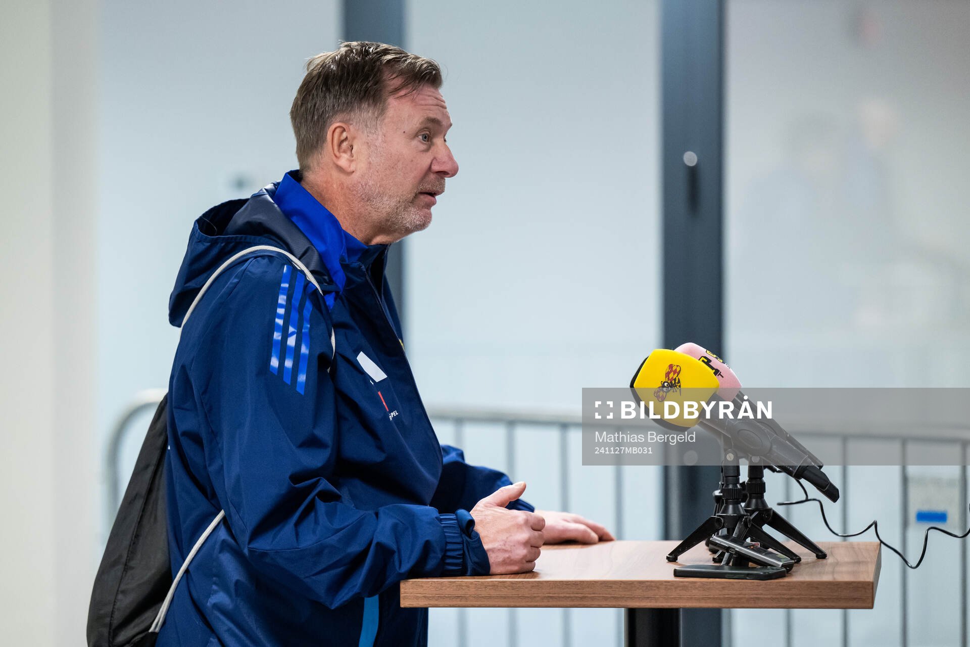 Head coach Peter Gerhardsson of the Swedish women's