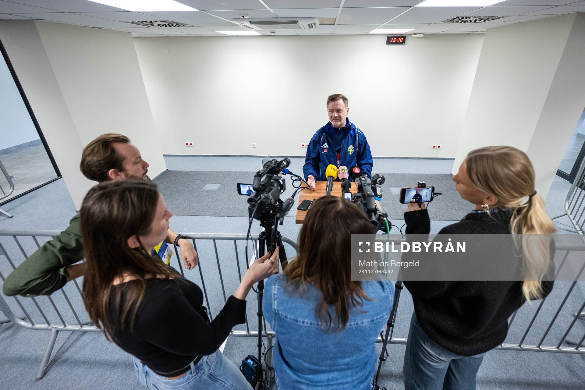 Head coach Peter Gerhardsson of the Swedish women's