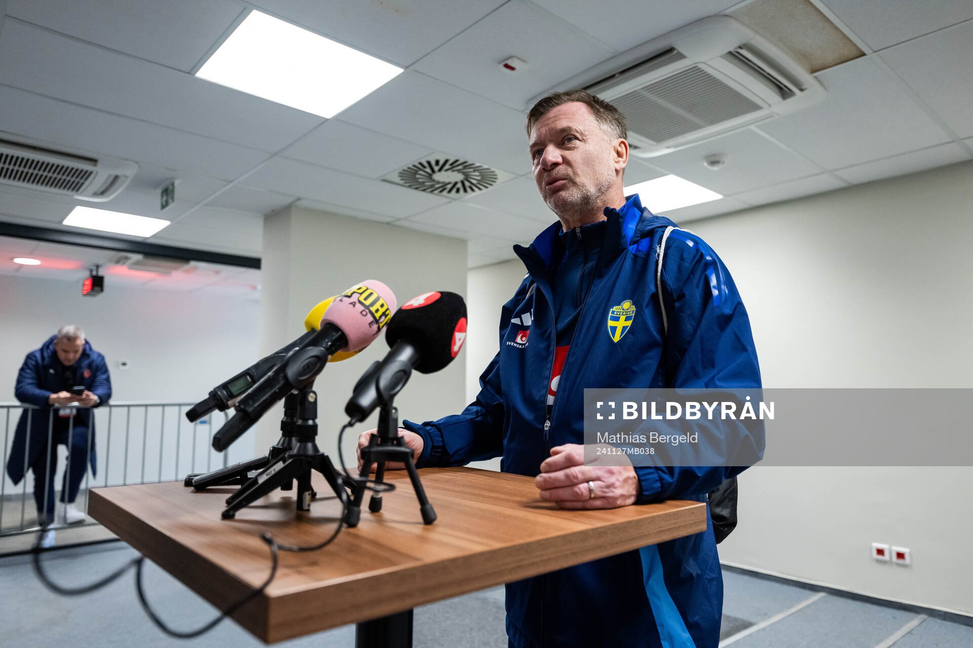 Head coach Peter Gerhardsson of the Swedish women's