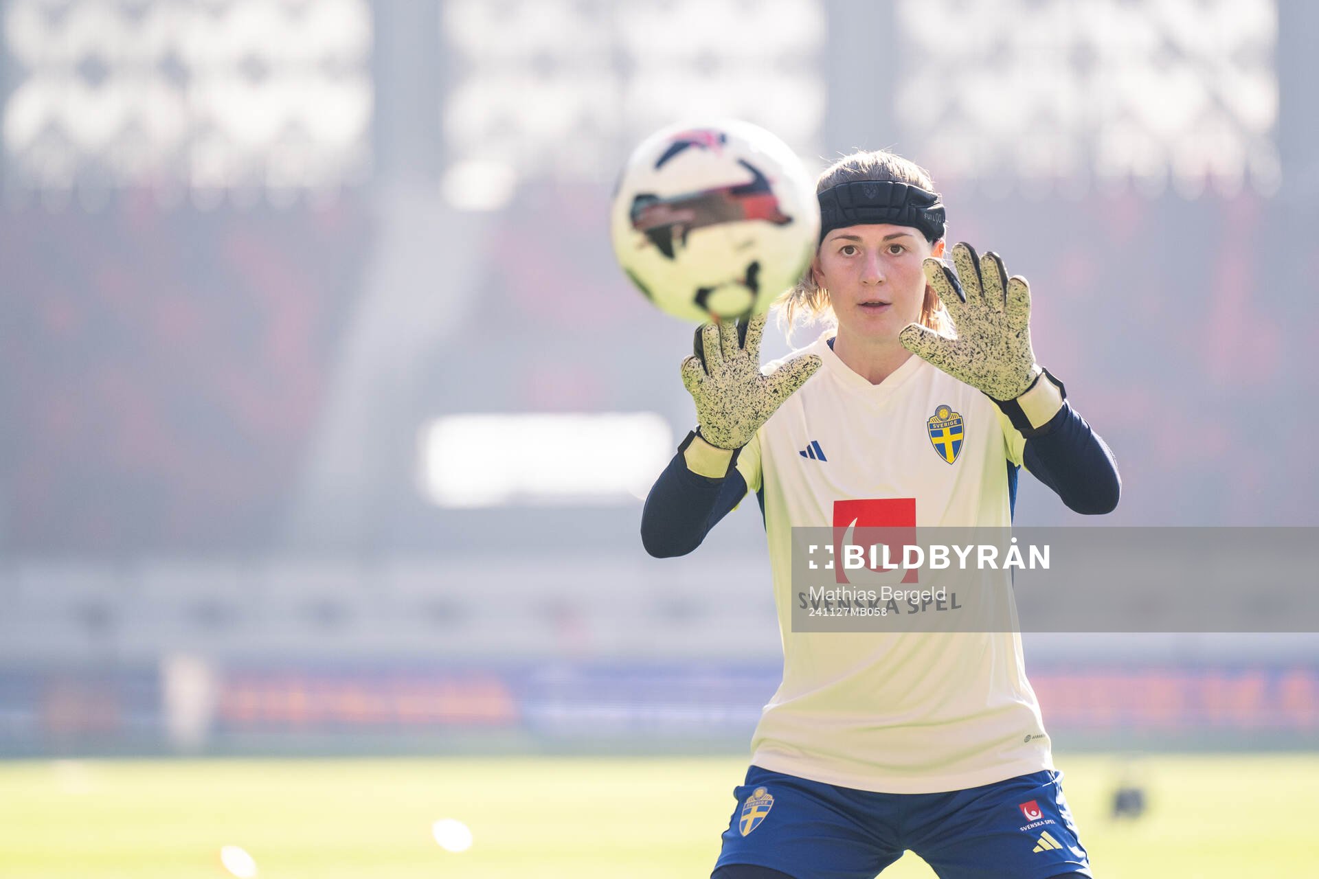 Goalkeeper Tove Enblom of the Swedish women's national