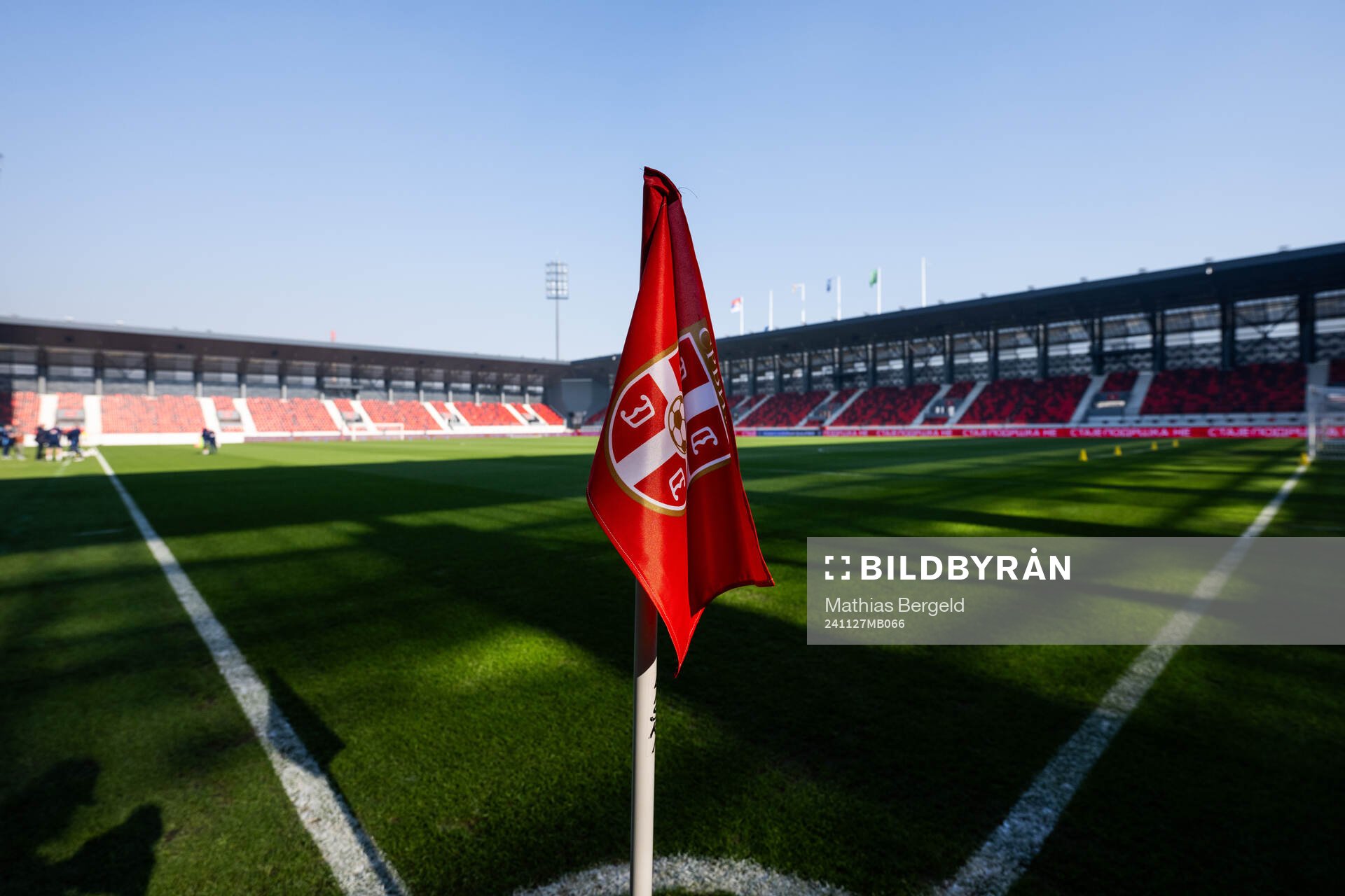 A corner flag in Stadion Dubocica