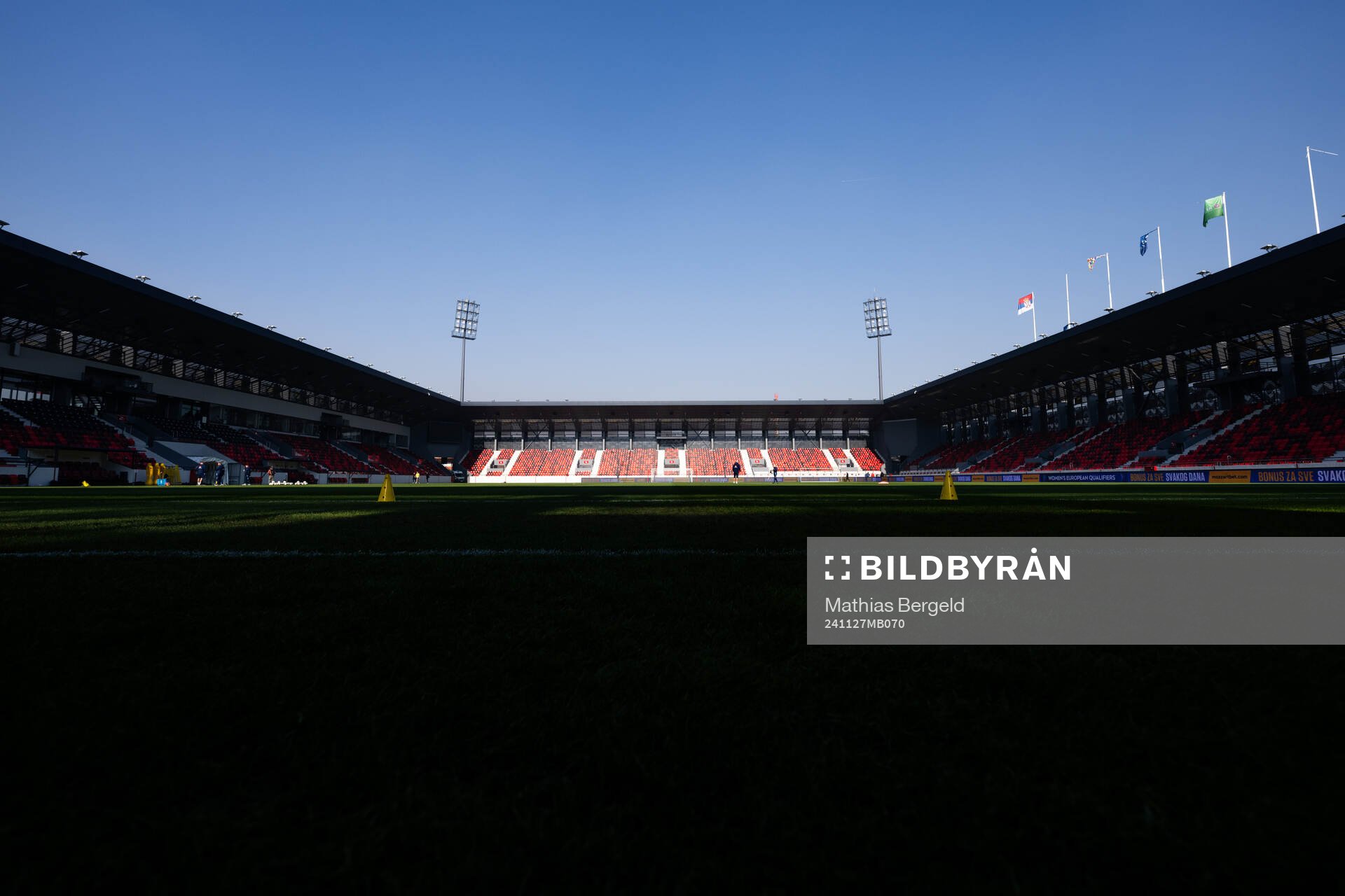 Interior view of Stadion Dubocica