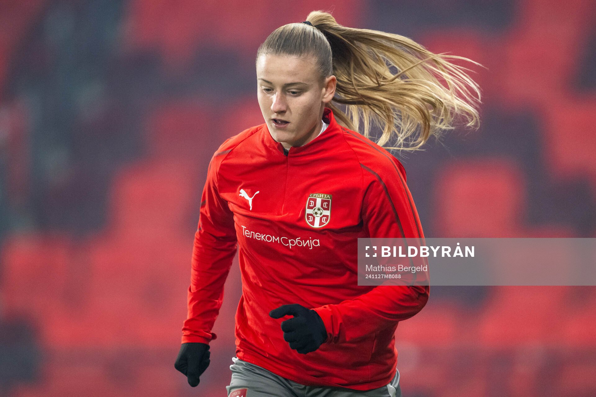 Allegra Poljak of the Serbian women's national football team