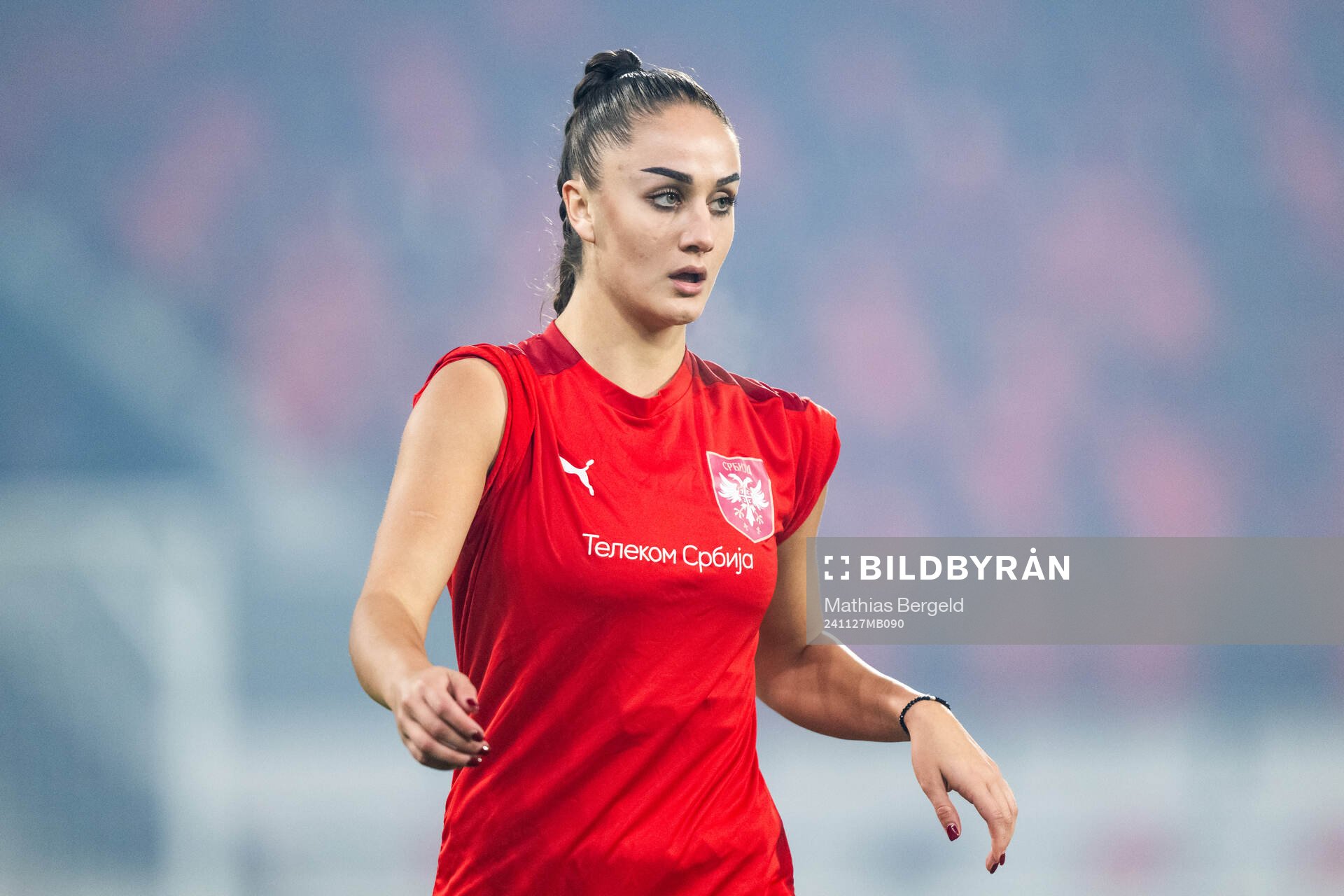 Nina Matejic of the Serbian women's national football team