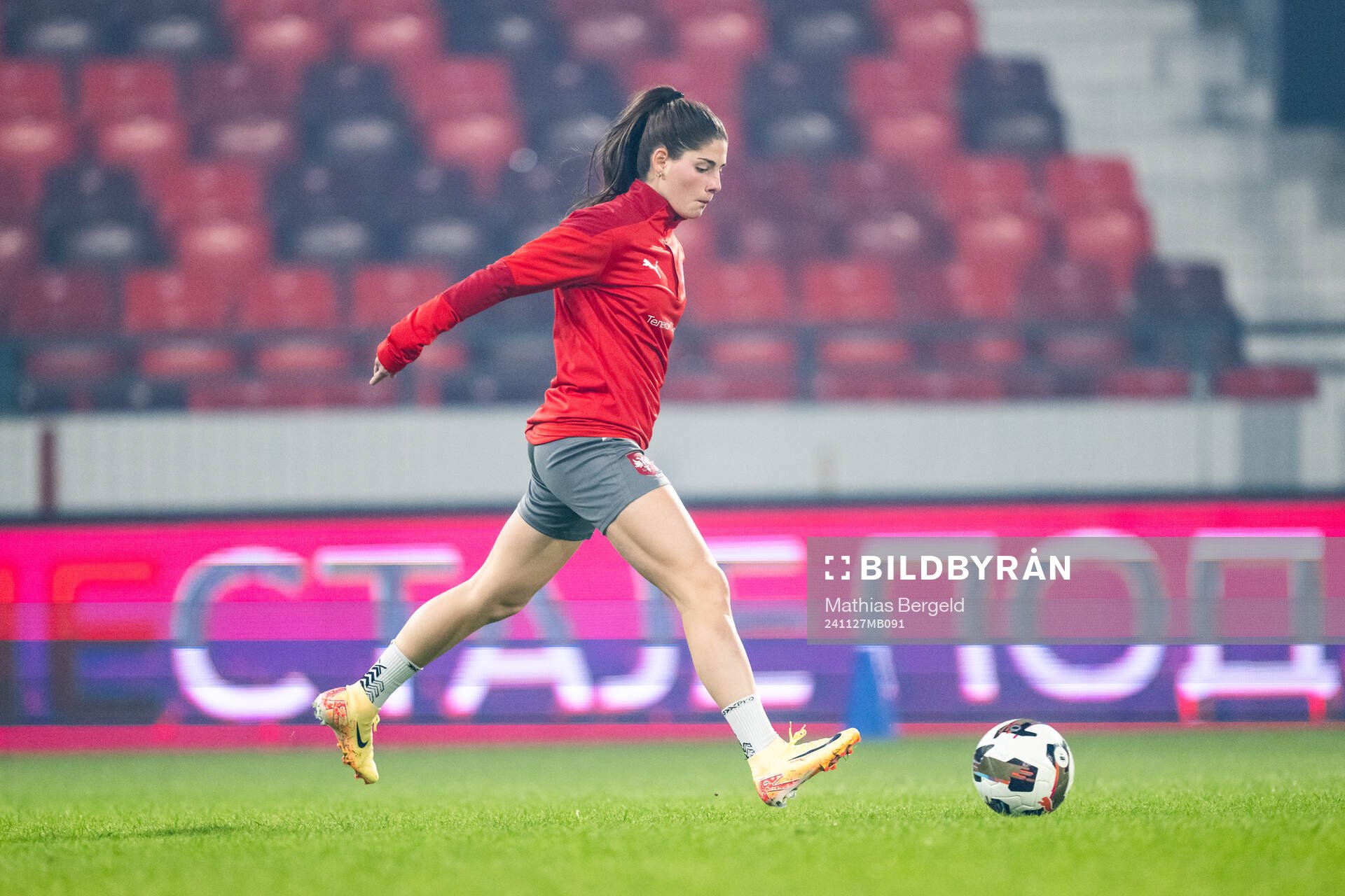 Sara Stokic of the Serbian women's national football team