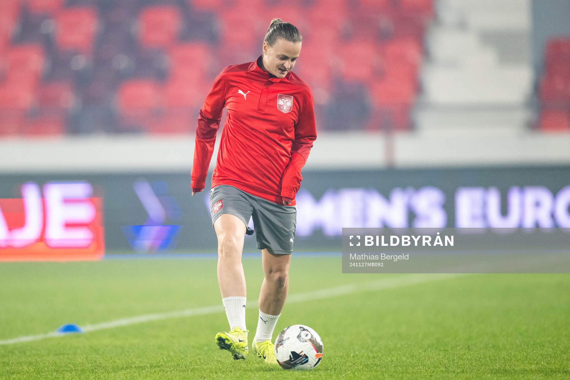 Milica Mijatovic of the Serbian women's national football