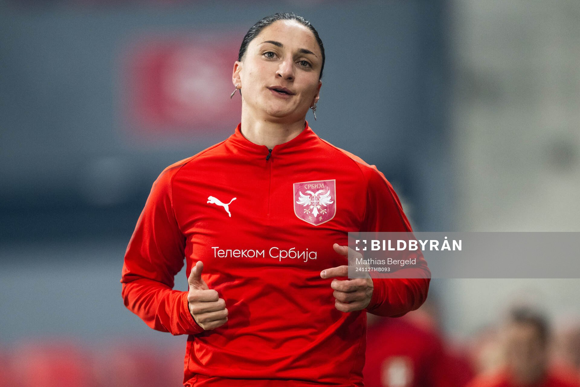 Nevena Damjanovic of the Serbian women's national football