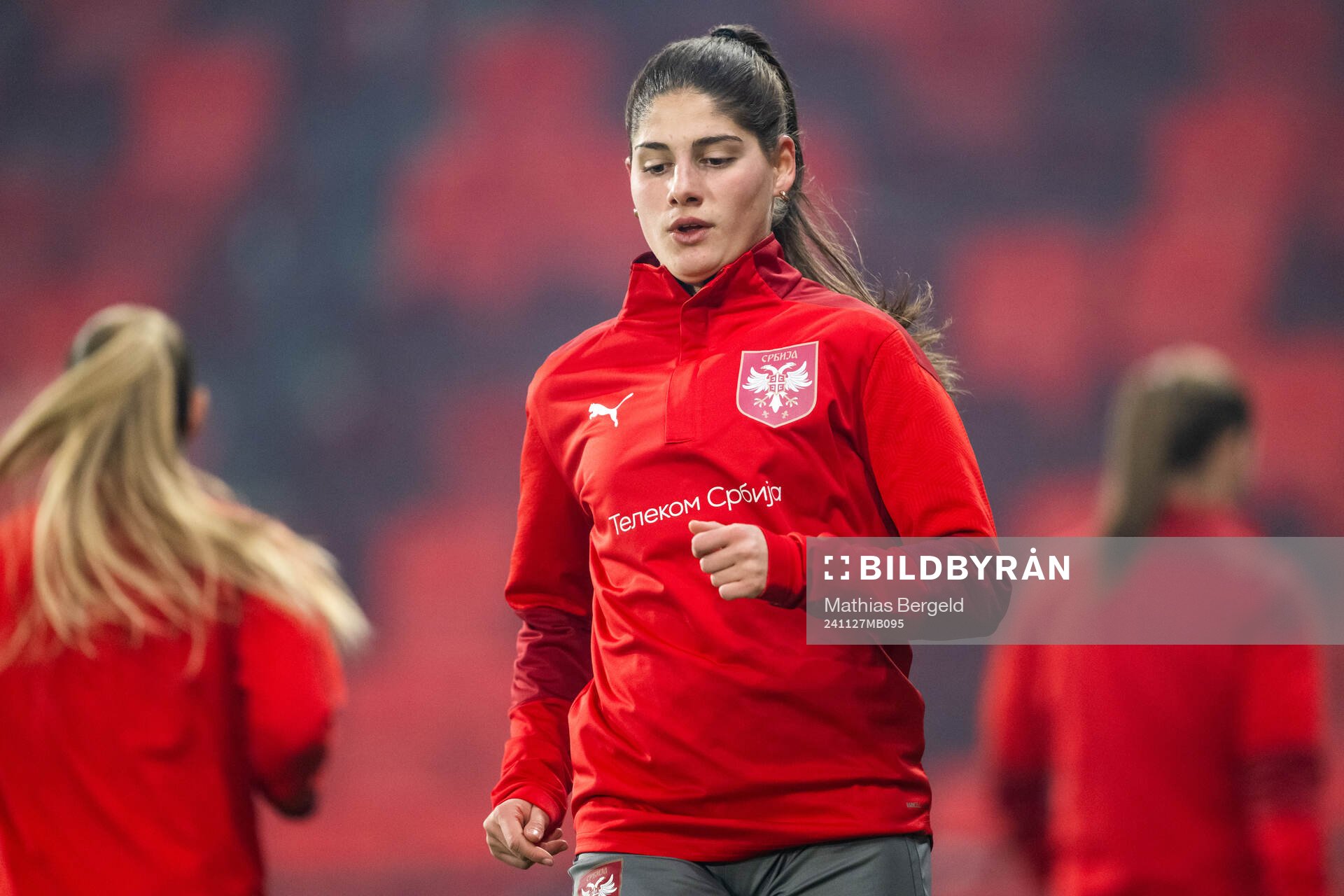 Sara Stokic of the Serbian women's national football team