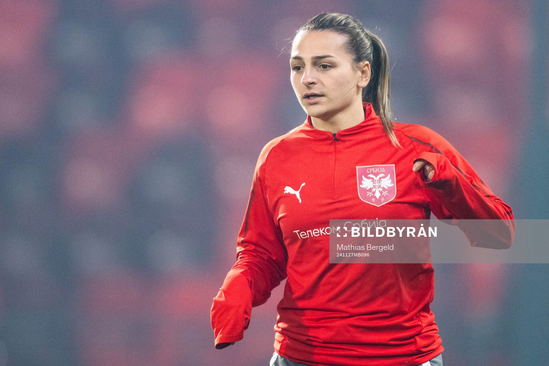 Emma Petrovic of the Serbian women's national football team
