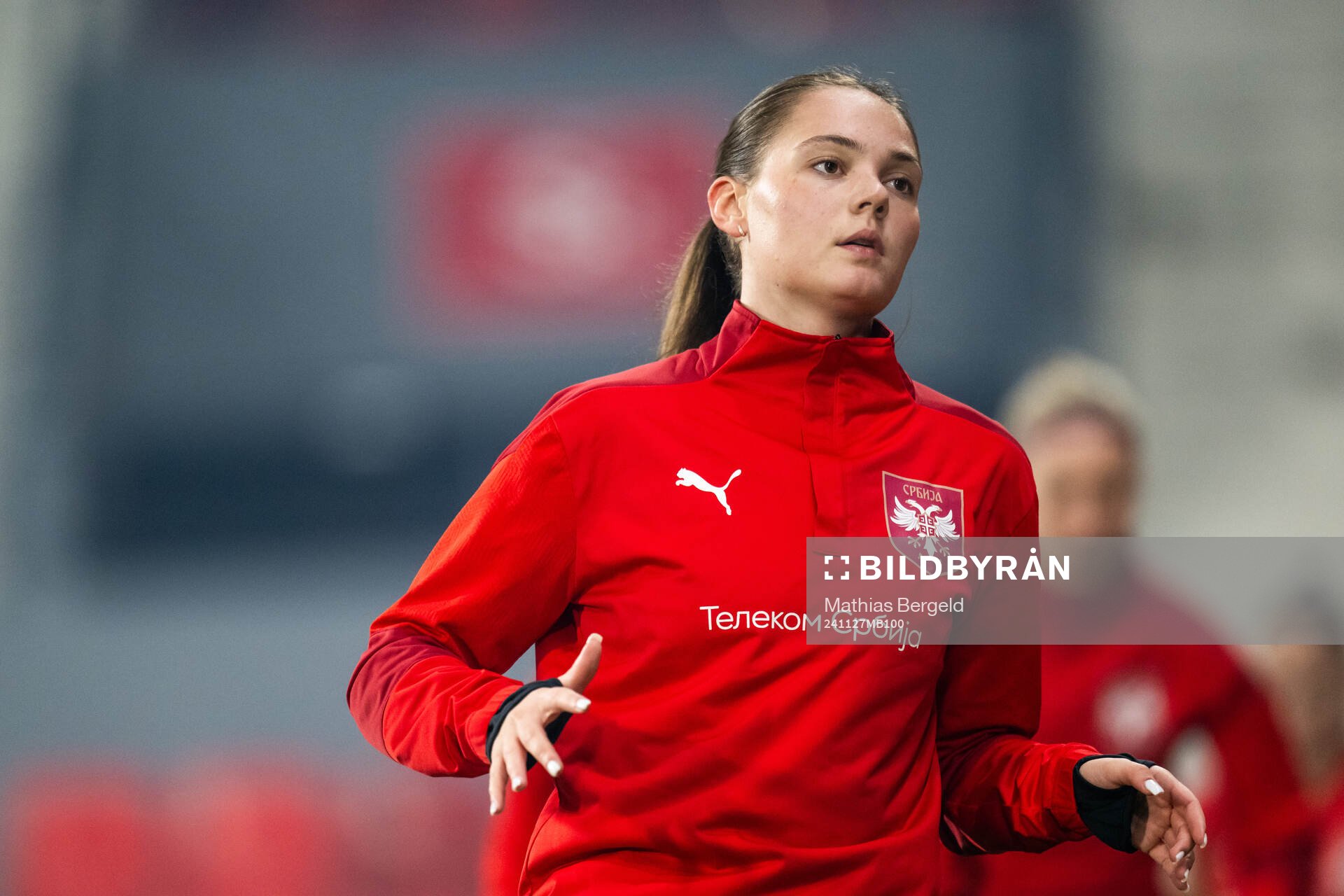 Milica Stojic of the Serbian women's national football team