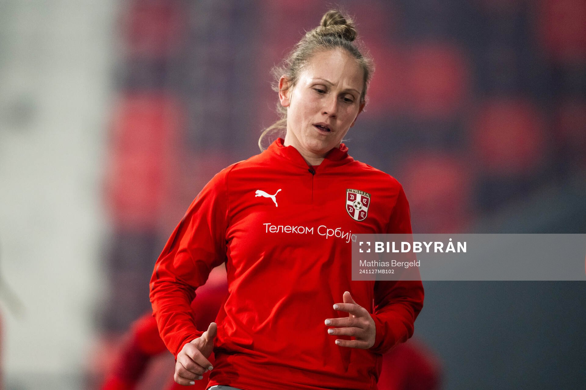 Aleksandra Lazarevic of the Serbian women's national