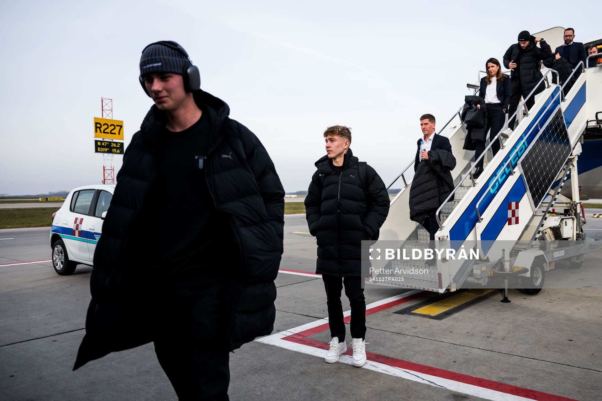 Daniel Gudjohnsen and Hugo Bolin of Malmö FF