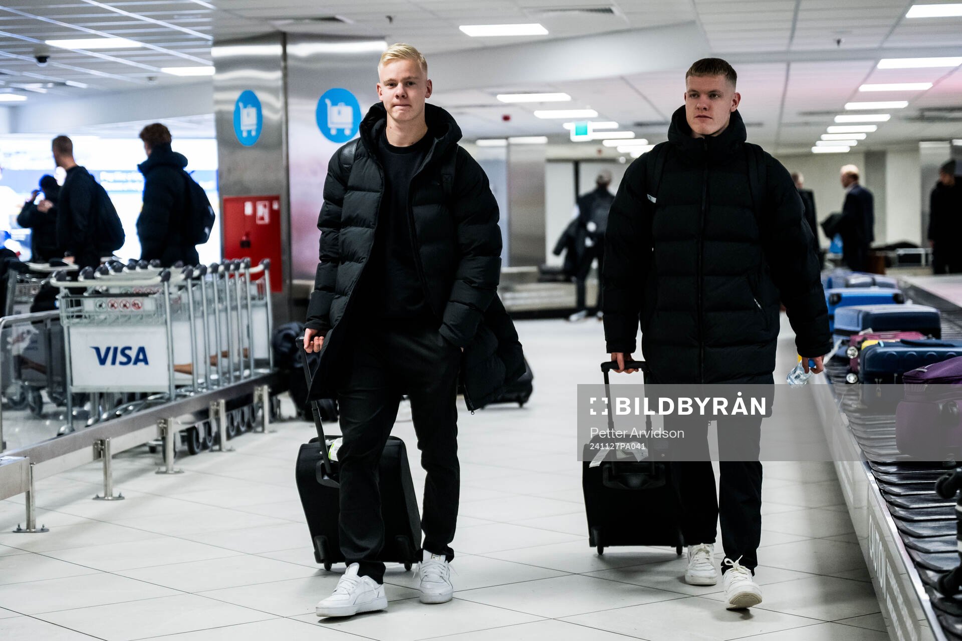 Otto Rosengren and Sebastian Jörgensen of Malmö FF