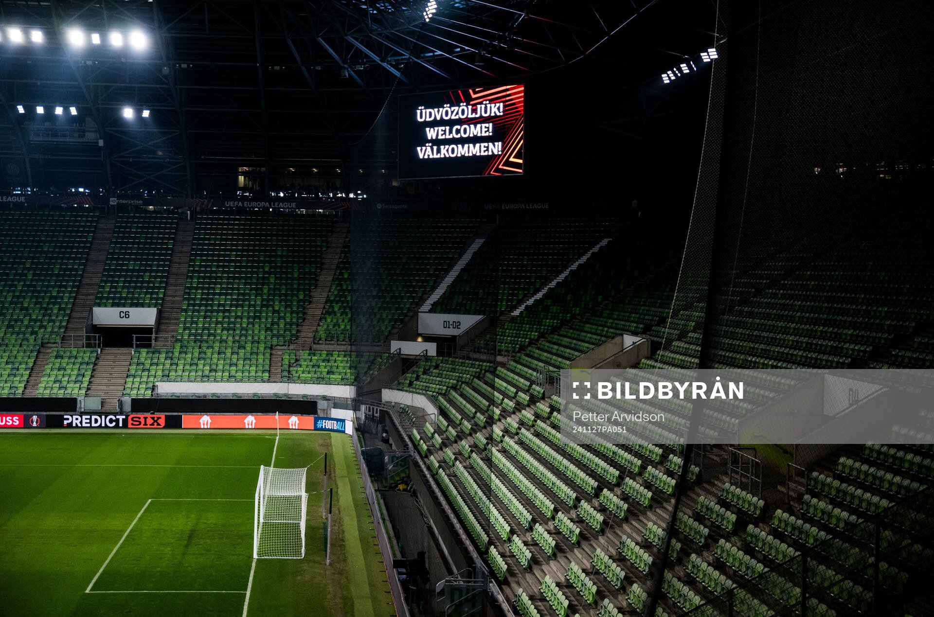 General view of Ferencvaros Stadium