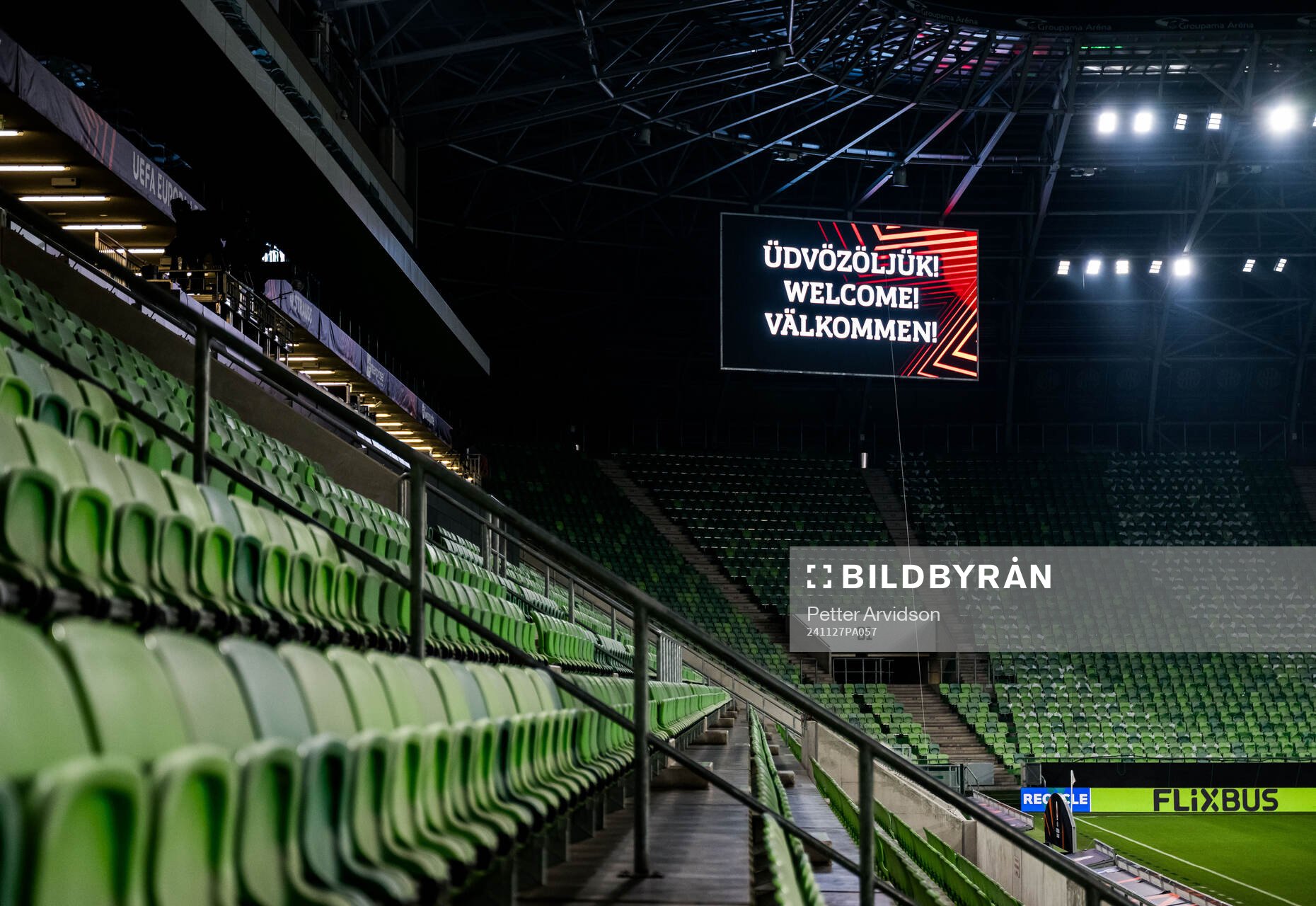 General view of Ferencvaros Stadium