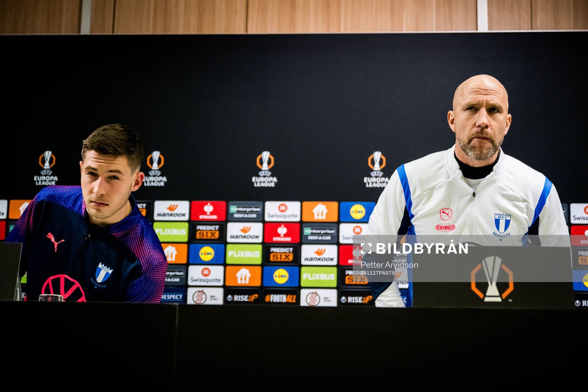 Lasse Berg Johnsen and Head coach Henrik Rydström of