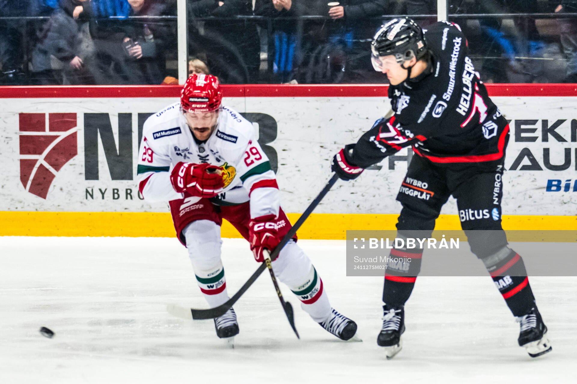 Moras Johan Persson och Nybros Hannes Hellberg