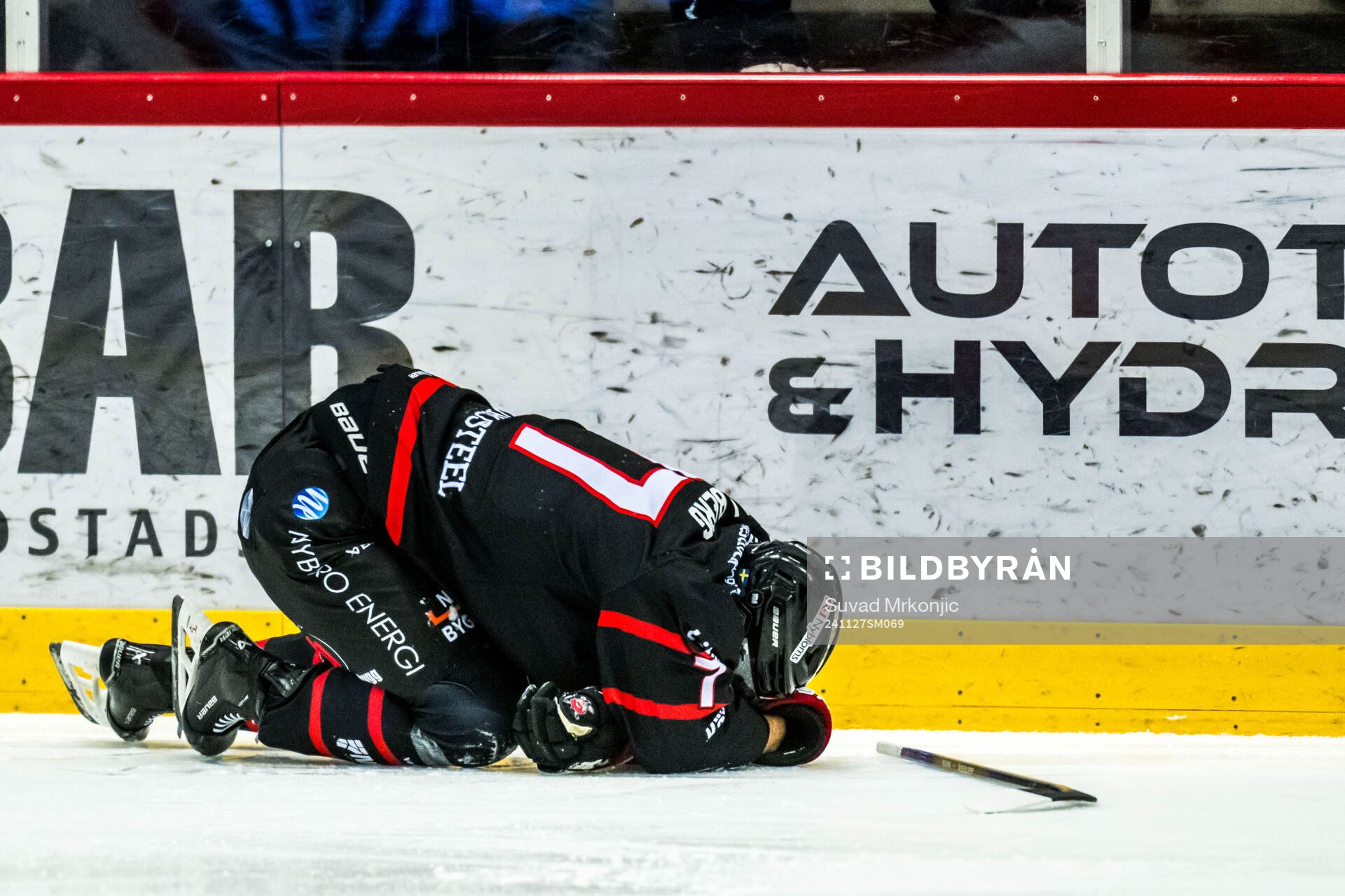 Nybros Hannes Hellberg har ont
