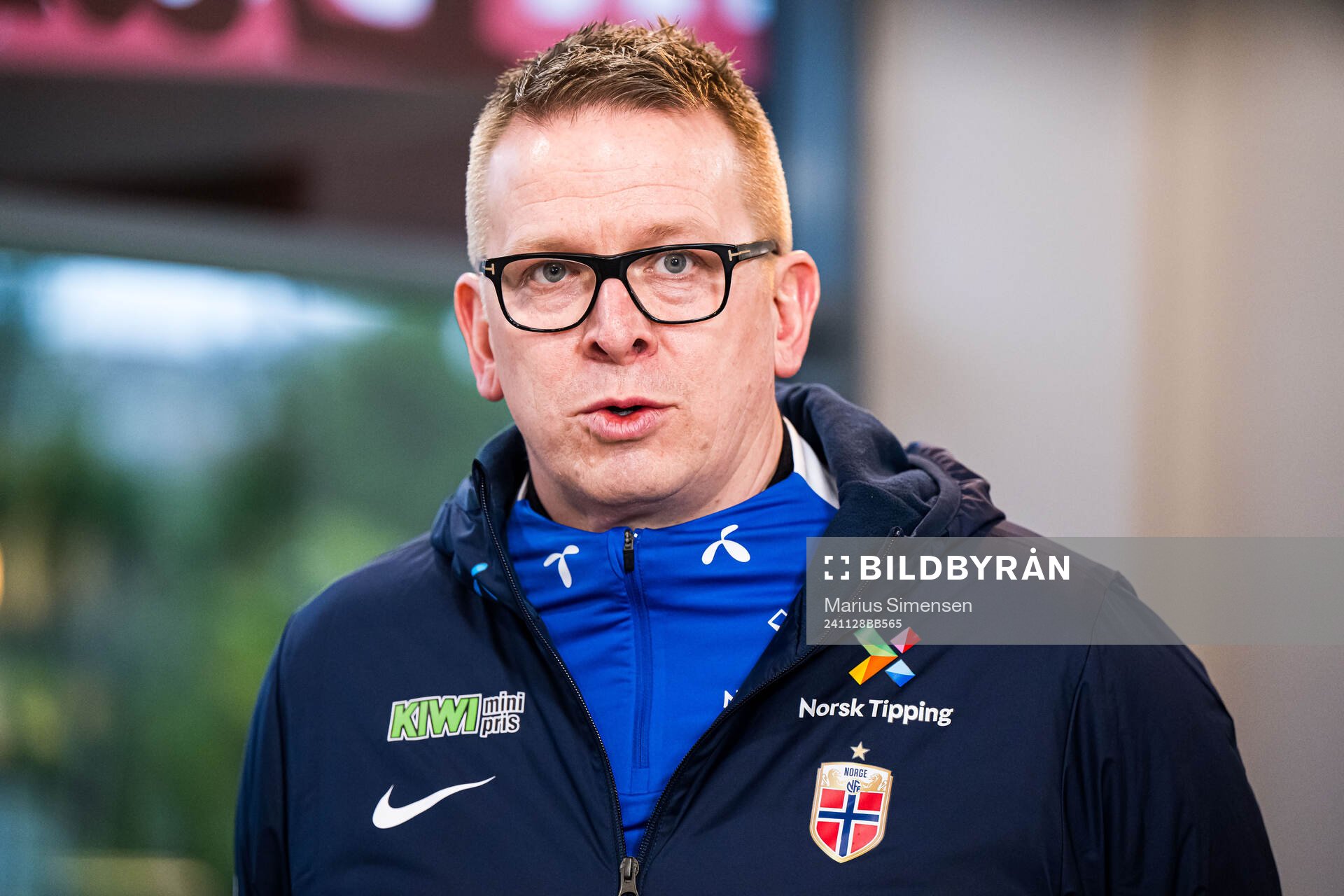 Henning Sverdrup, media officer of the Norwegian women's