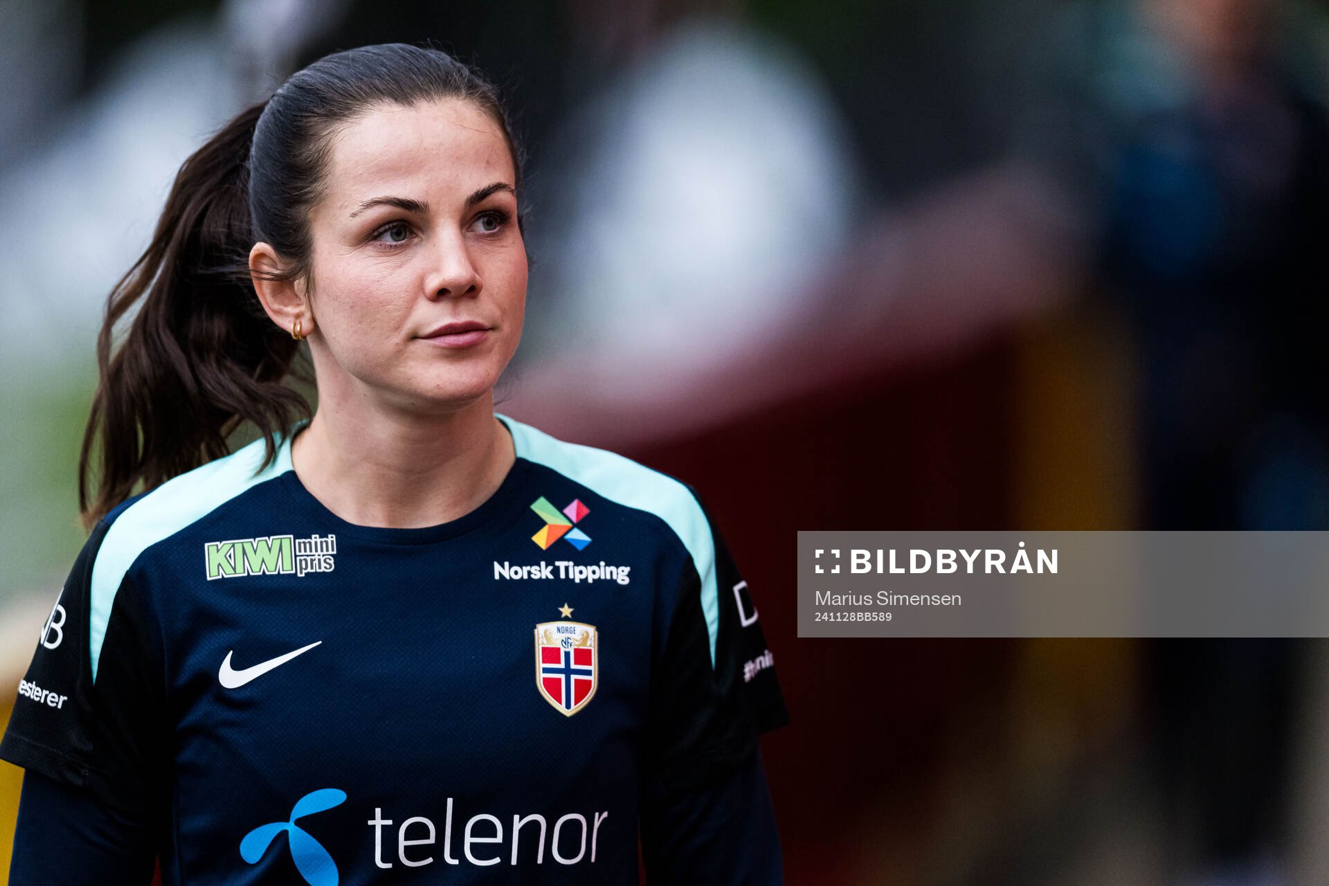 Tuva Hansen of the Norwegian women's national football team