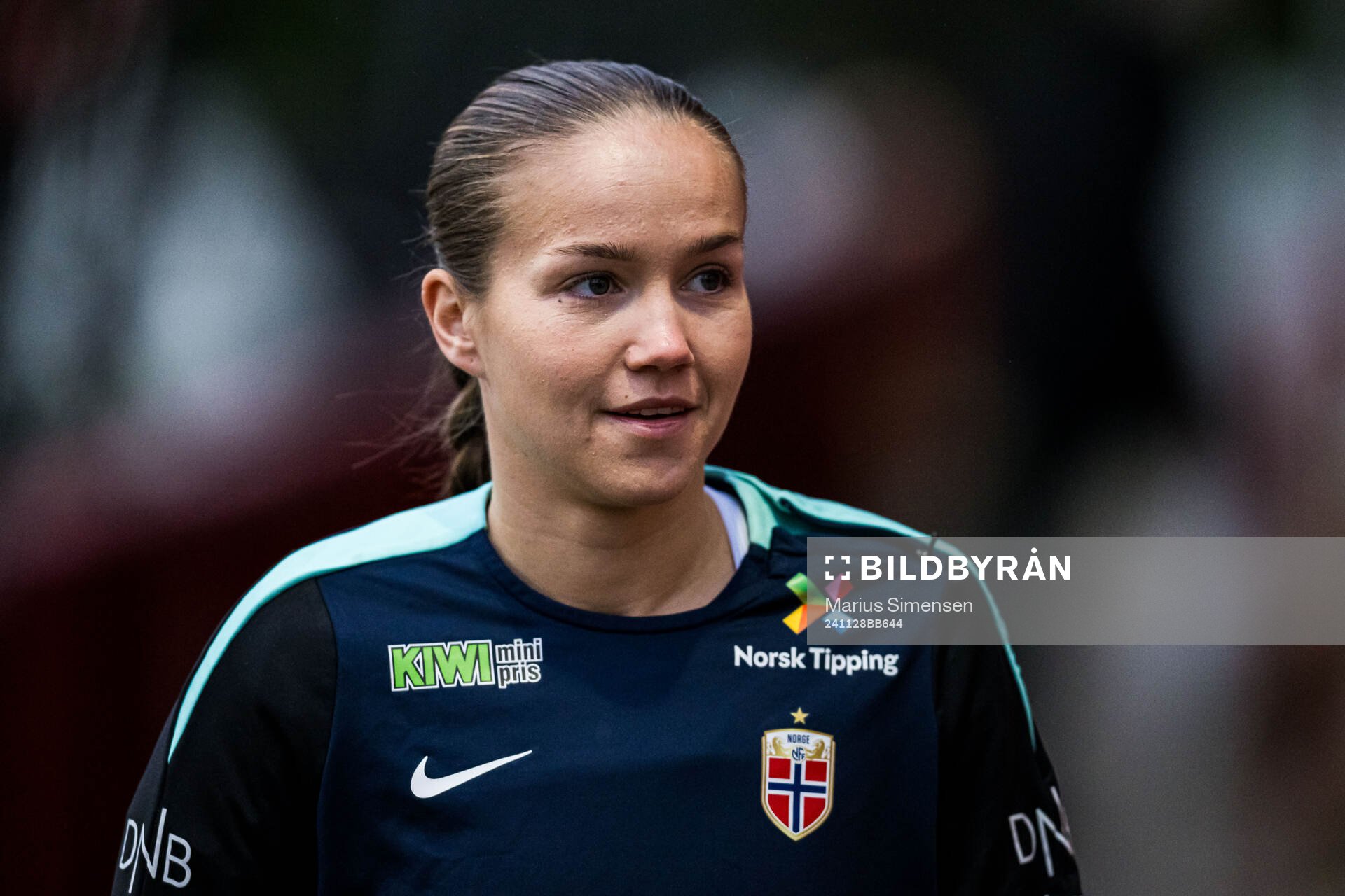 Guro Reiten of the Norwegian women's national football team