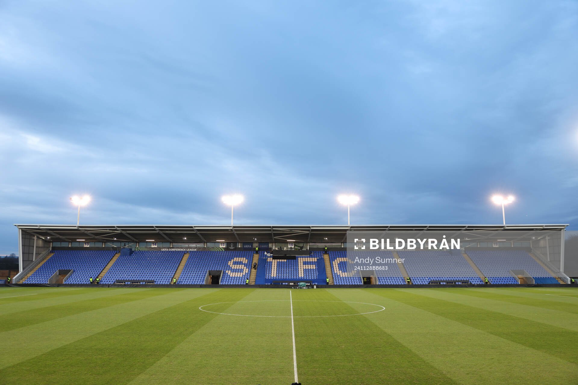 General view inside The Croud Meadow stadium